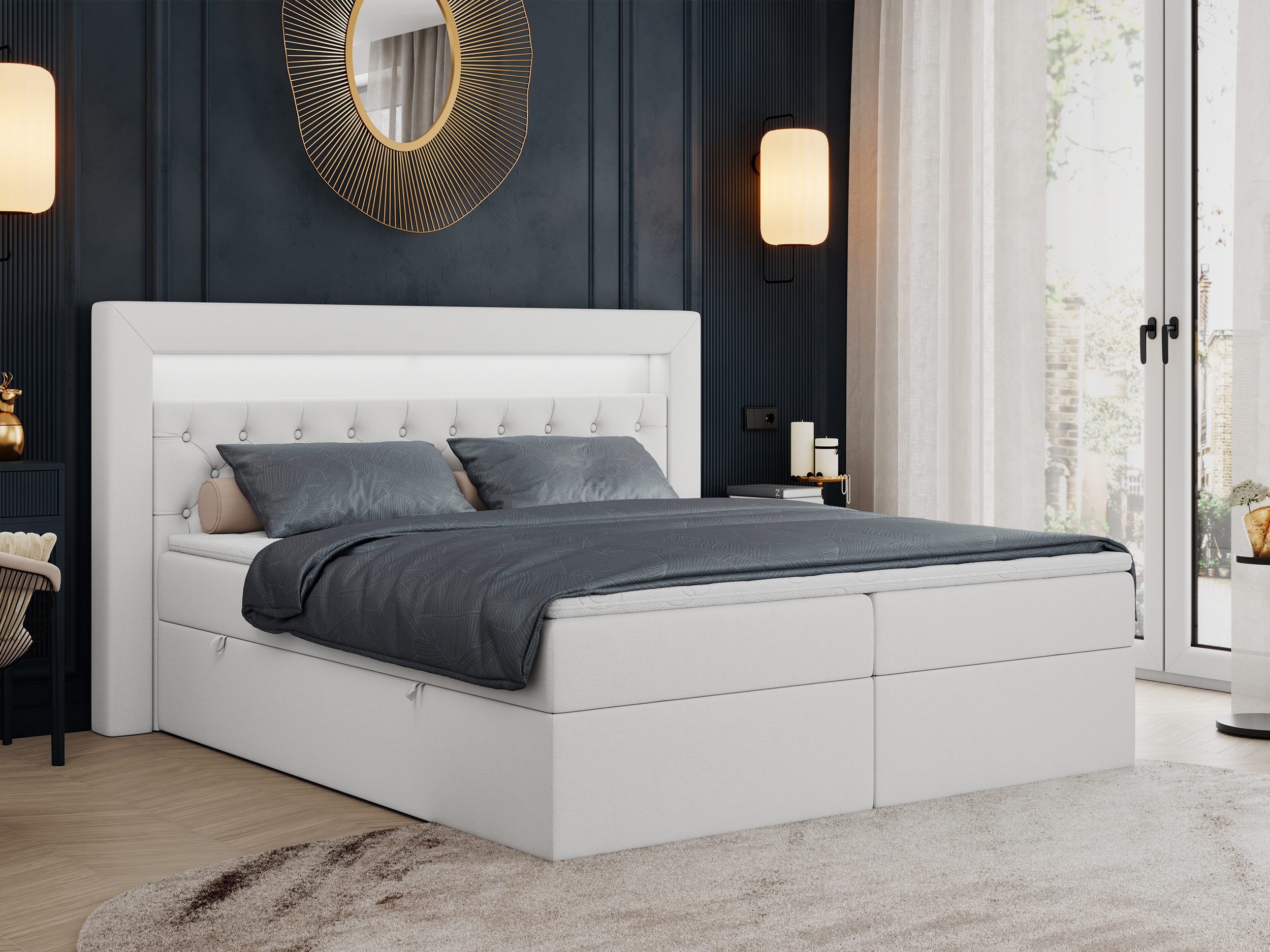 MKS MÖBEL Boxspringbett Gold 6 (Set, günstig online kaufen