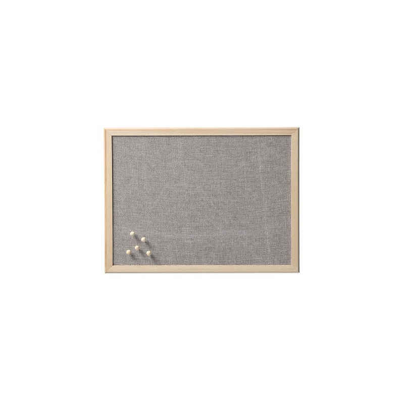Zeller Present Pinnwand Pinboard, Leinen/Kiefer