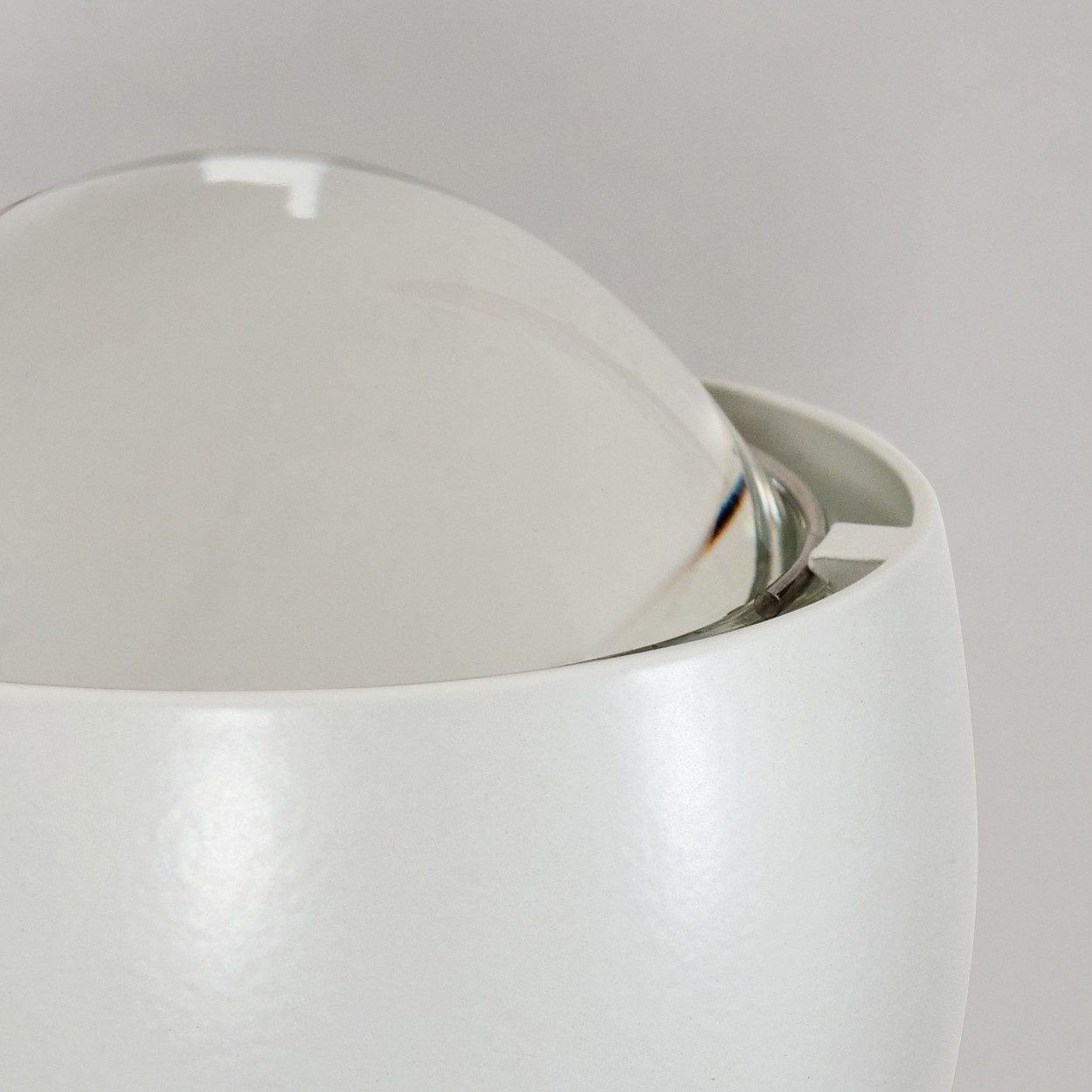 hofstein Wandleuchte moderner Wandstrahler aus Metall/Glas in Weiß/Klar, ohne Leuchtmittel, Wandspot, toller Lichteffekt, Up&Down Leuchte, 1xG9, ohne Leuchtmittel