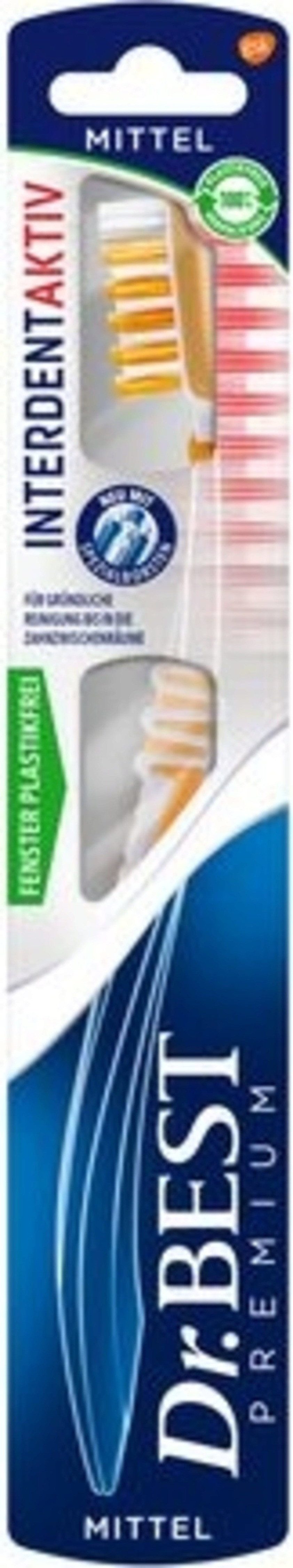 Dr. Best Zahnbürste Dr.Best PREMIUM Interdent Aktiv Zahnbürste