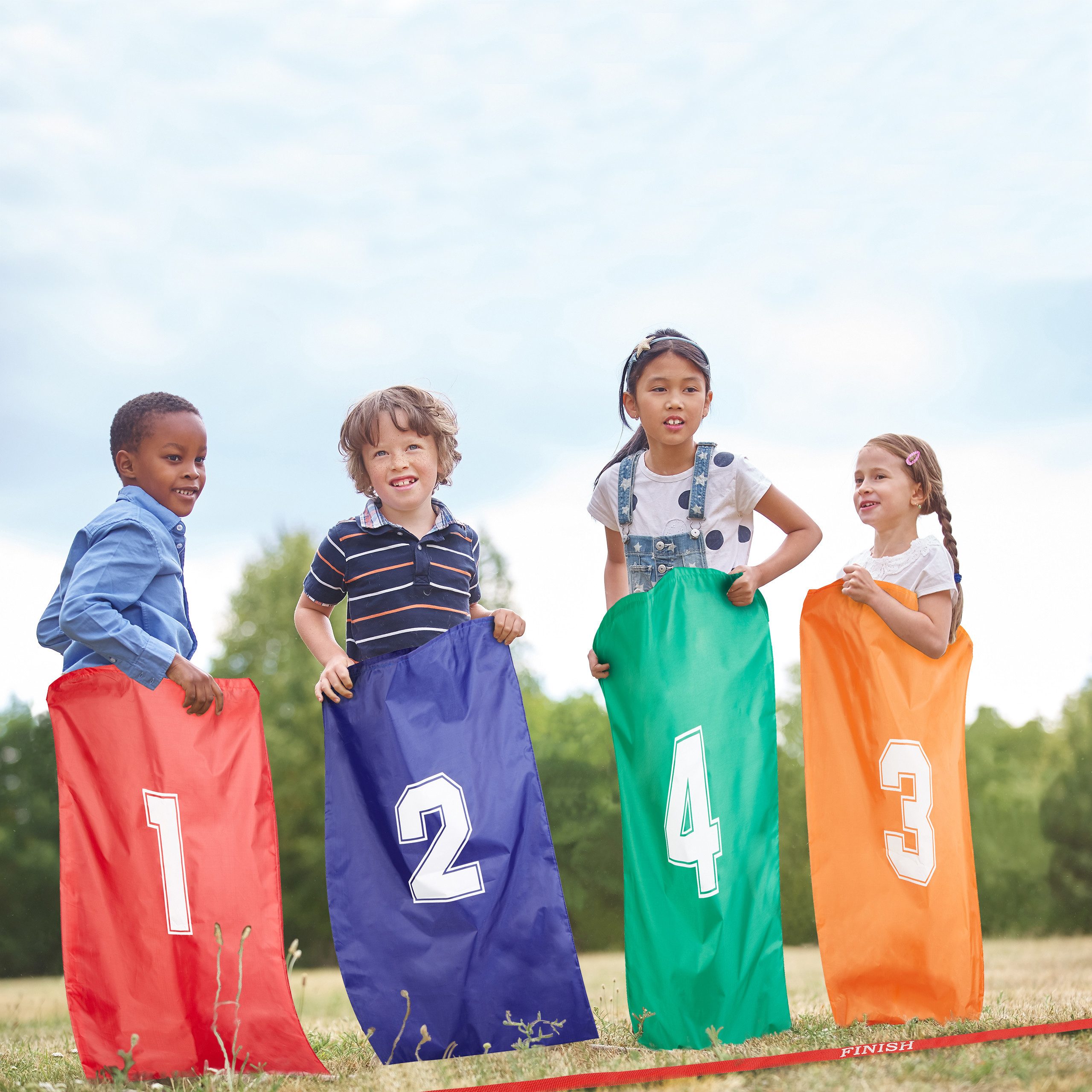 relaxdays Hüpfspielzeug Hüpfsäcke für Kinder 4er günstig online kaufen