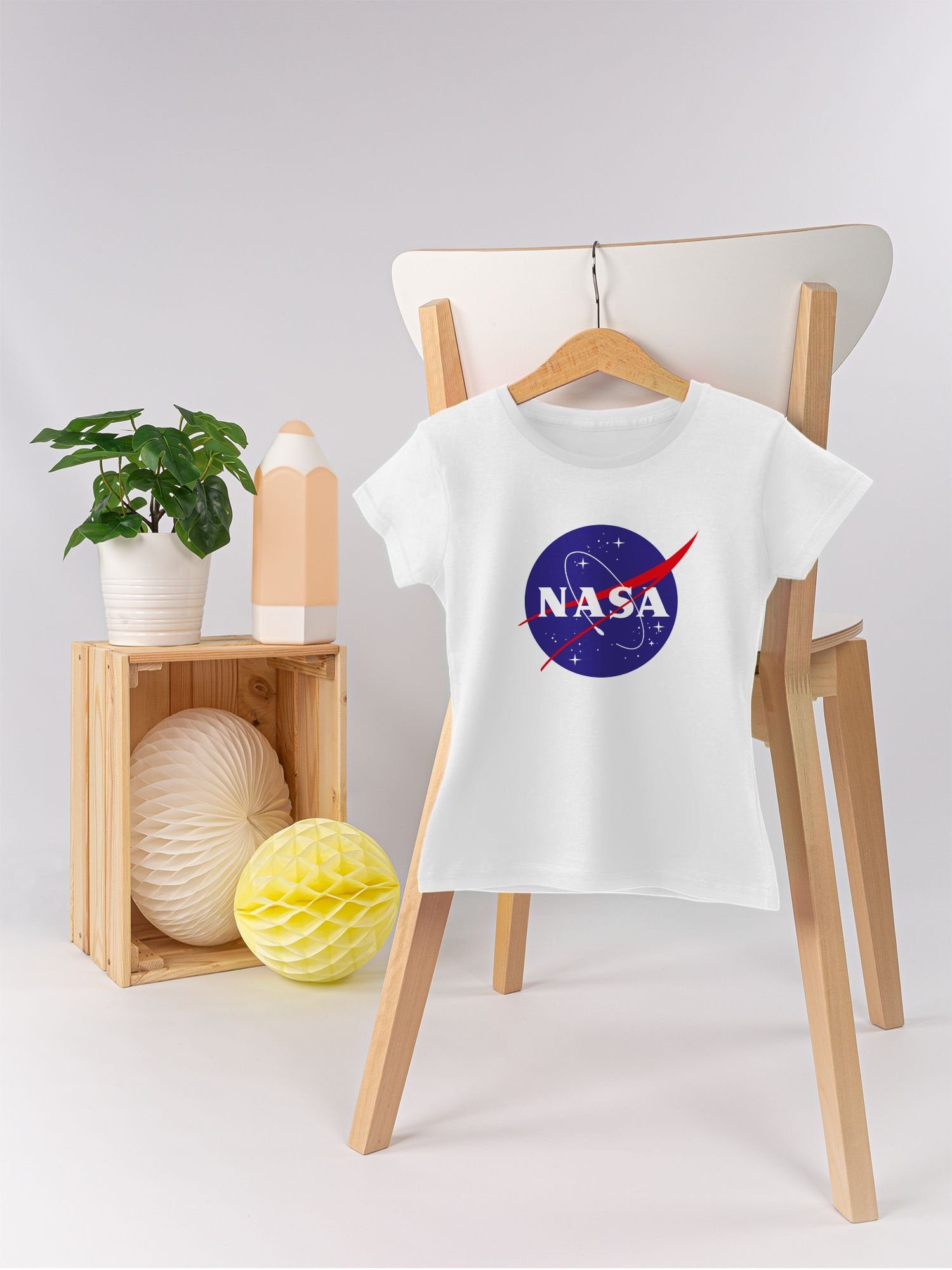 Shirtracer T-Shirt Weiß Co Nasa und Kinderkleidung 1 Meatball Logo