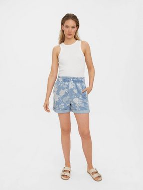 Vero Moda Jeansshorts Flora (1-tlg) Rüschen, Drapiert/gerafft