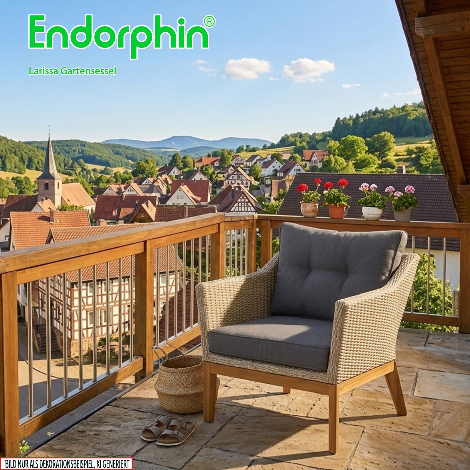 Endorphin Loungesessel Larissa Sessel Polyrattan