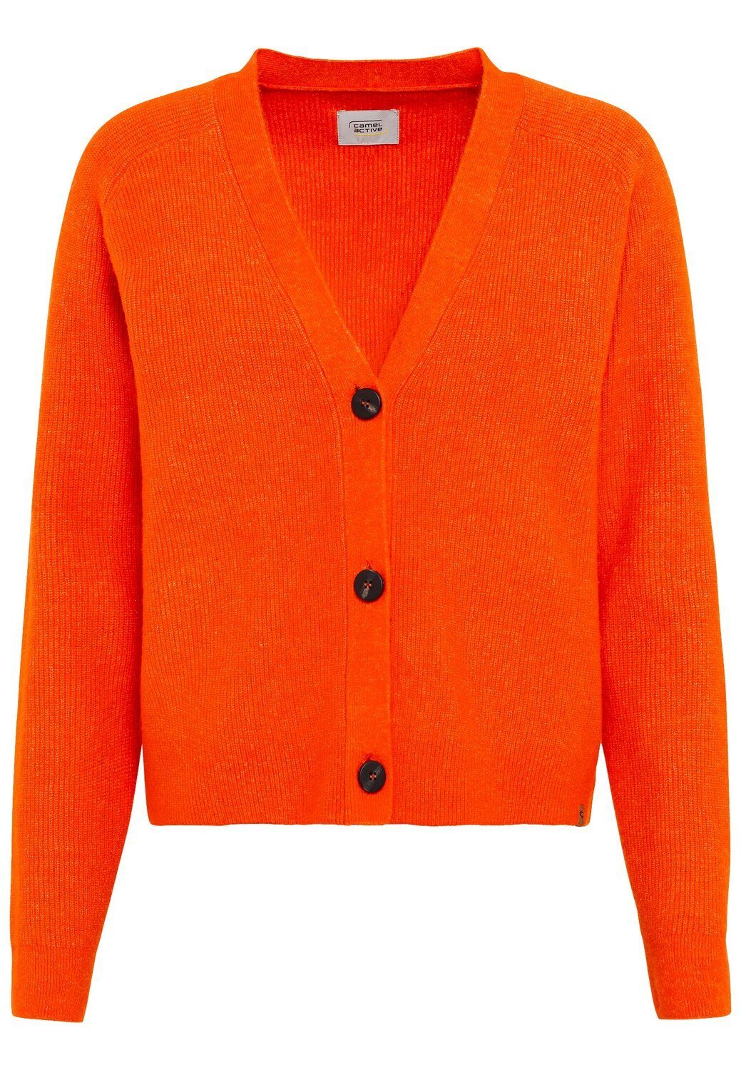 Cardigan Homme Camel Active - Coton Biologique - Coupe Droite - Style Décontracté - Beige/gris 3XL