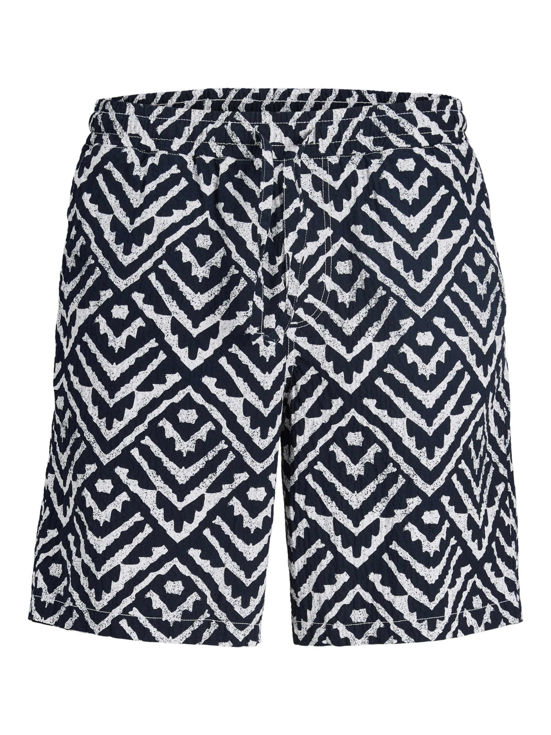 Jack & Jones Bootcuthose JPSTJAIDEN MILO SEERSUCKER SHORT SR, Sky Captain/AOP