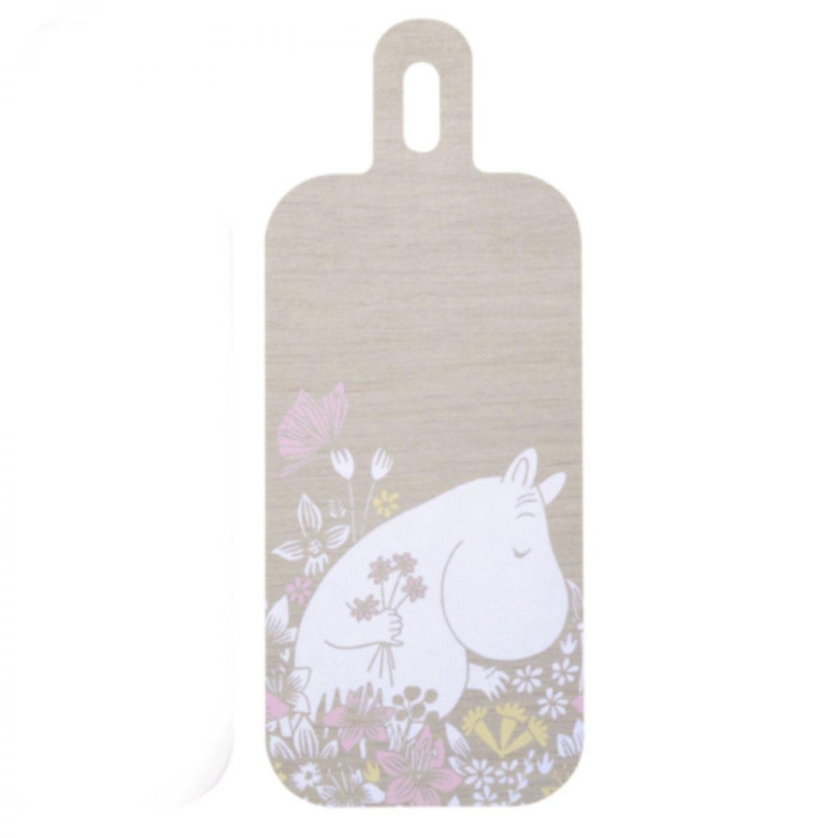 Muurla Kindergeschirr-Set Schneidebrett Servierbrett Doppelseitig Moomin Flower Field (33x13cm)