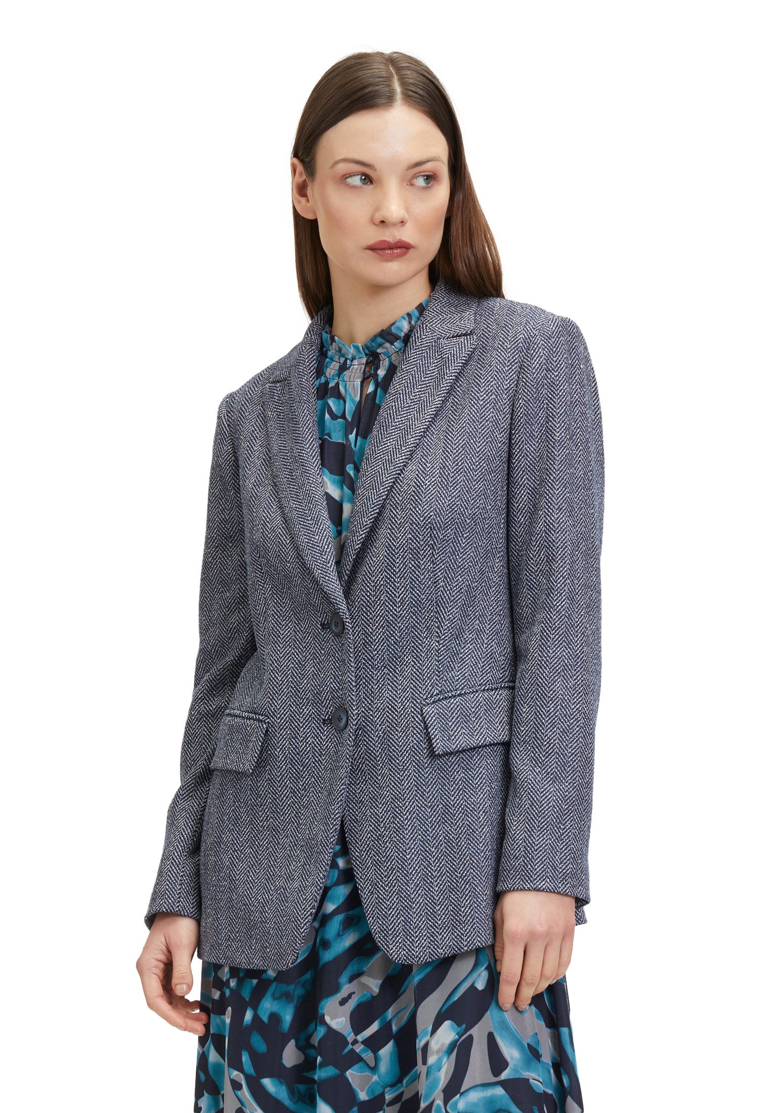 Longblazer Betty & Co Damen Longblazer mit Taschen