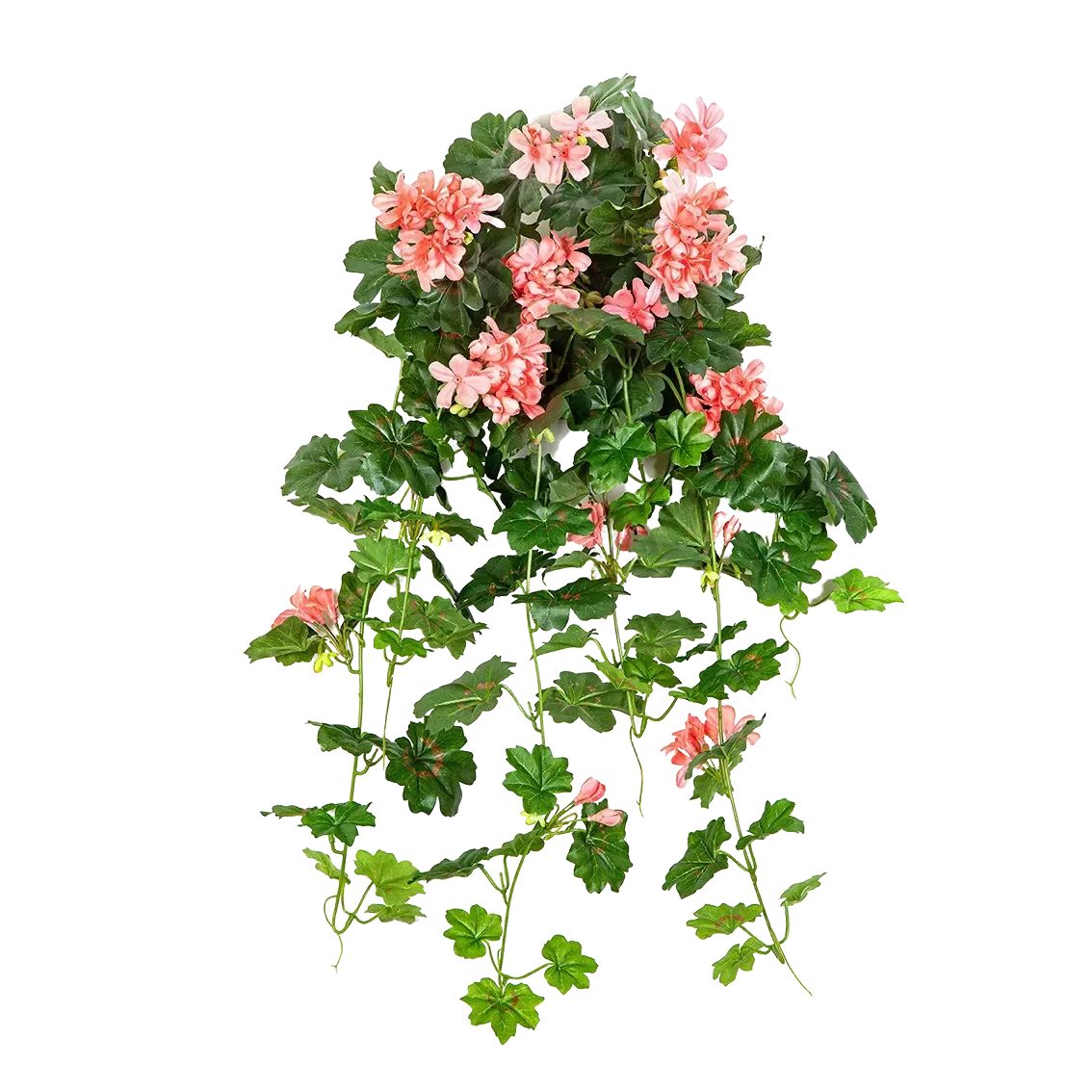 Kunstpflanze Künstliche Hänge-Geranie - Adam, 72 cm, aplanta