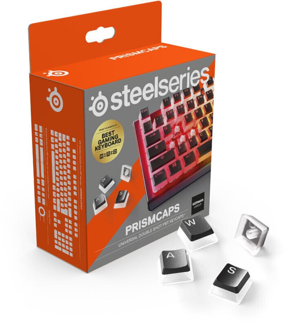SteelSeries Tastatur-Tastenkappen PRISMCAPS Black-DE