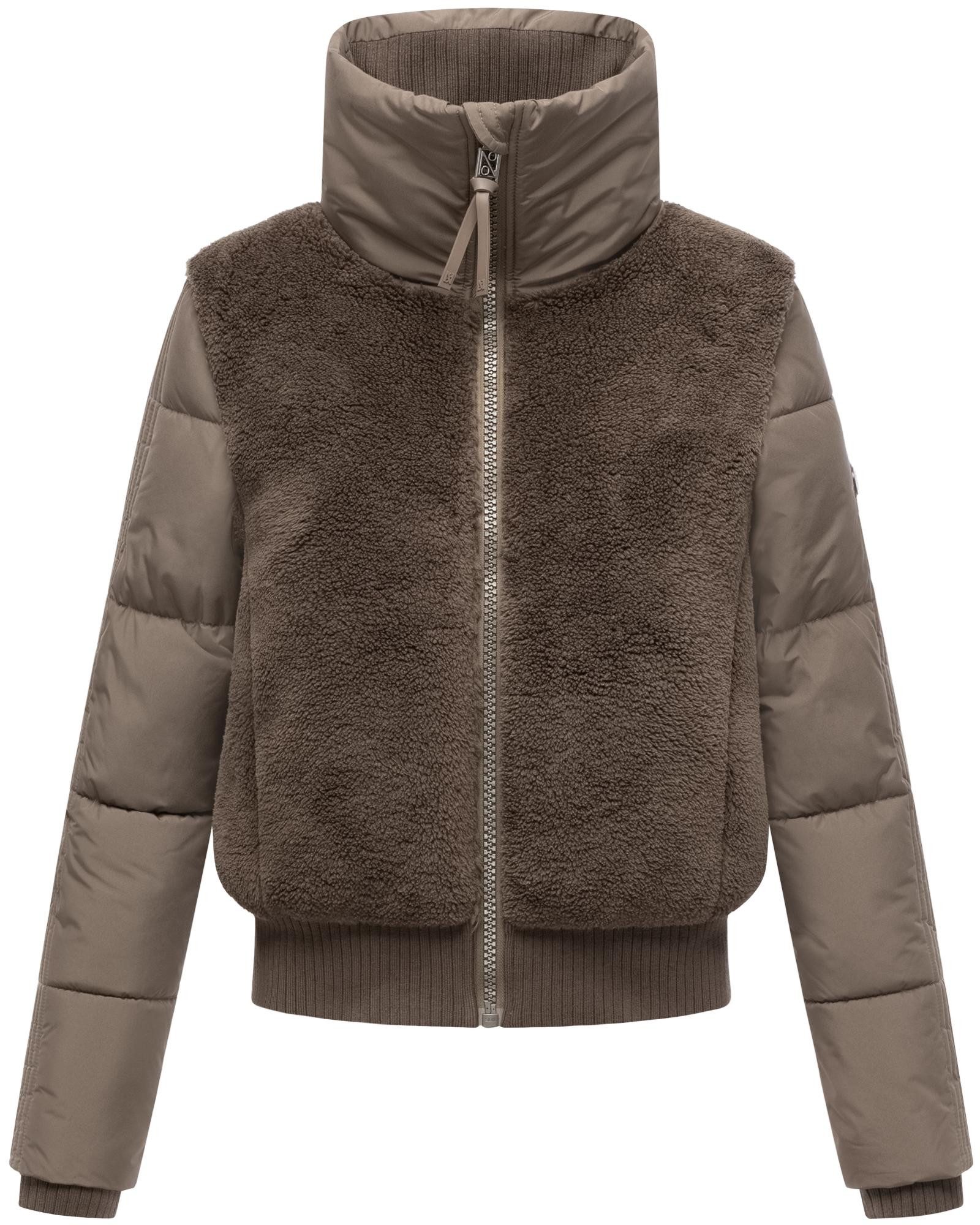 Navahoo Plüschjacke Teddyzone 14 Teddy-Fleece Jacke mit hohem Kragen