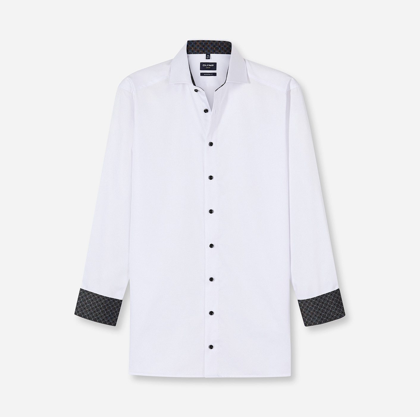 OLYMP Langarmhemd Luxor modern fit Global-Kentkragen, günstig online kaufen