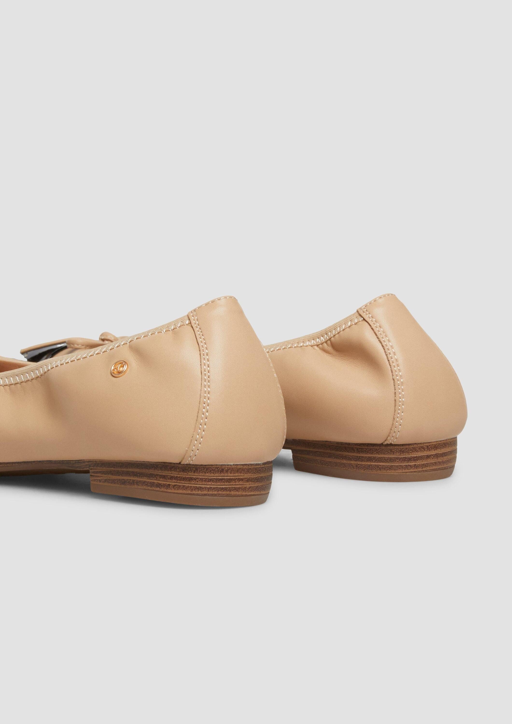 s.Oliver Ballerinas Ballerina Kunstleder-Ballerinas mit Schleife günstig online kaufen