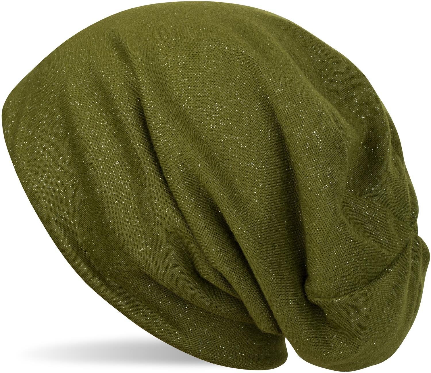 Beanie Beanie mit All Over Glitzer