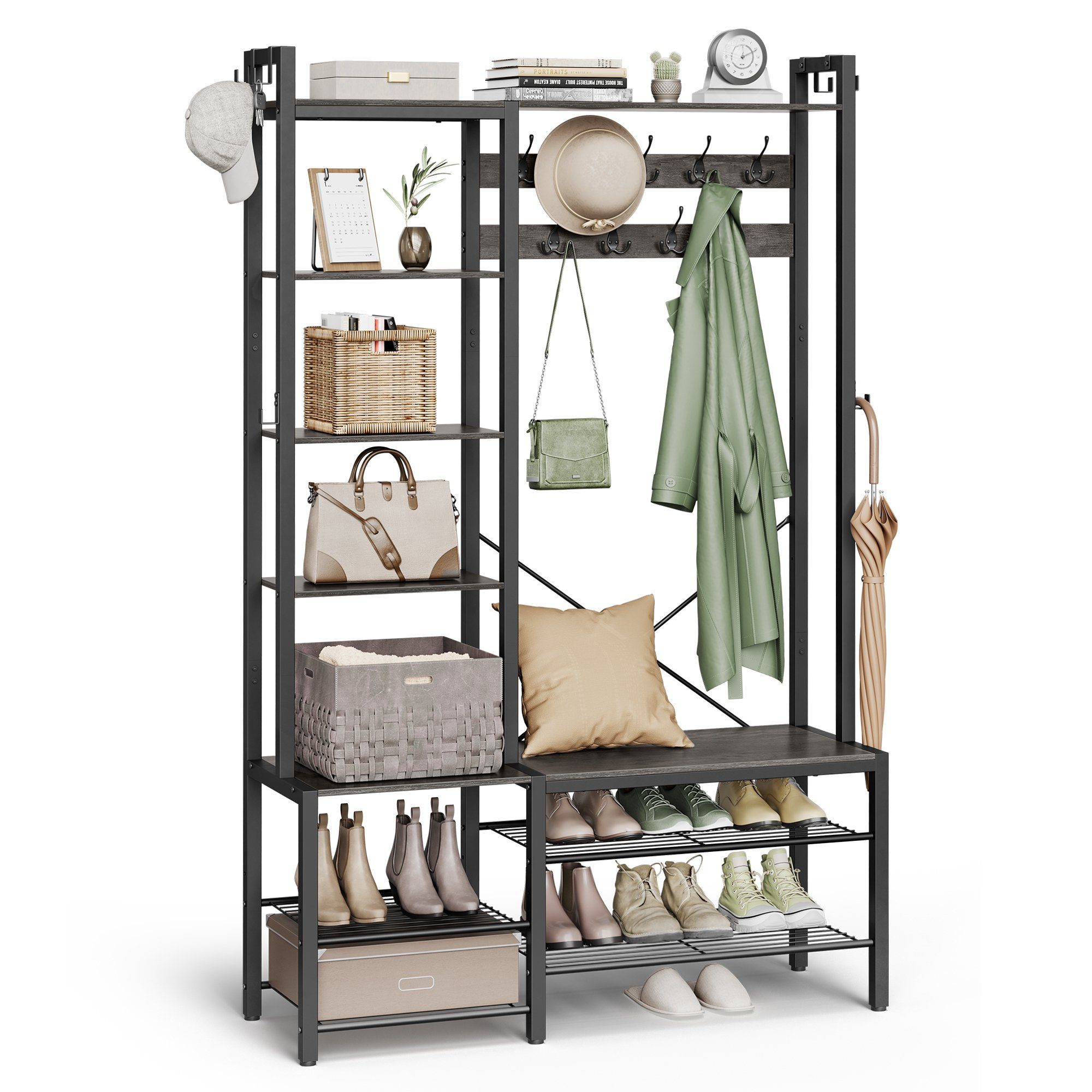 VASAGLE Garderobenständer Garderobe, Garderobenständer 190 cm günstig online kaufen