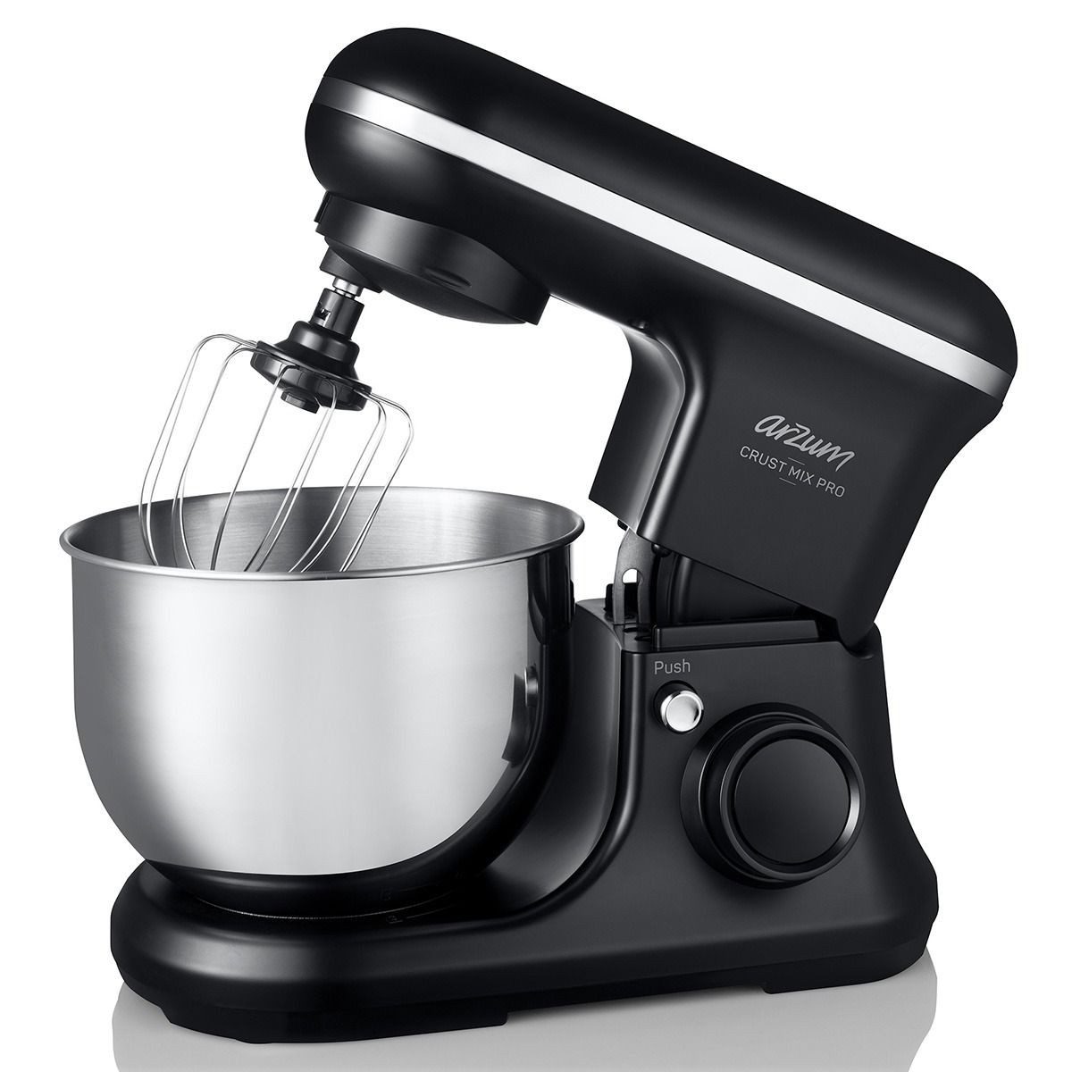 Arzum Настольные миксеры Multifunktion-Küchenmaschine Crust Mix Pro 1200W Edelstahl, 1200 W, Digital Touch-Display mit Zeit- und Geschwindigkeitseinstellung