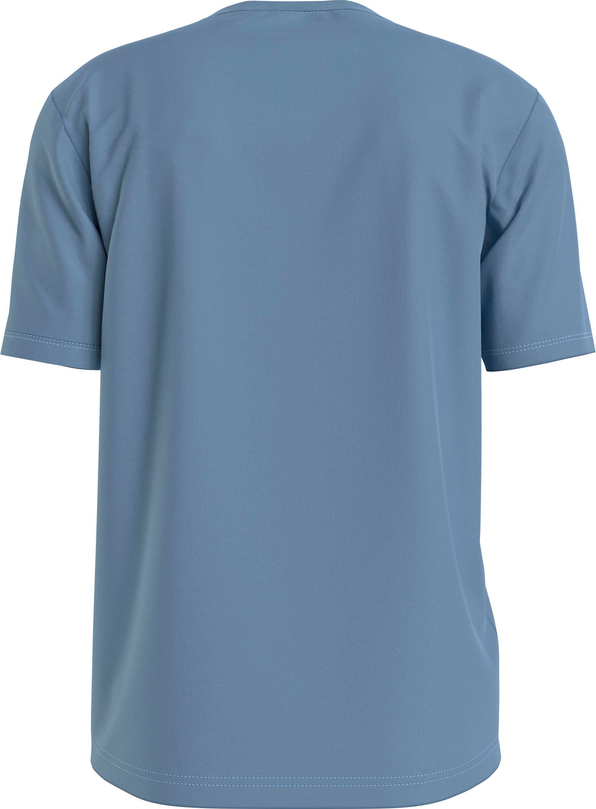 T-Shirt auf Logoschriftzug mit der Brust Calvin Klein Calvin Iceland Blue Klein MONOLOGO Jeans SEASONAL TEE