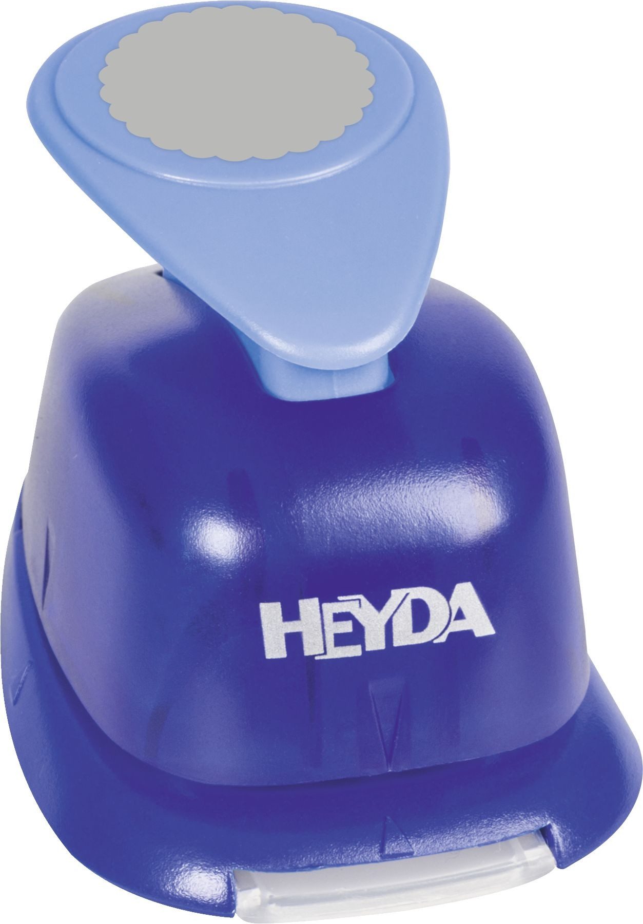 Heyda Motivstanzer Motivstanzer für Karton bis 220g/qm groß Kreis geriffelt 25mm