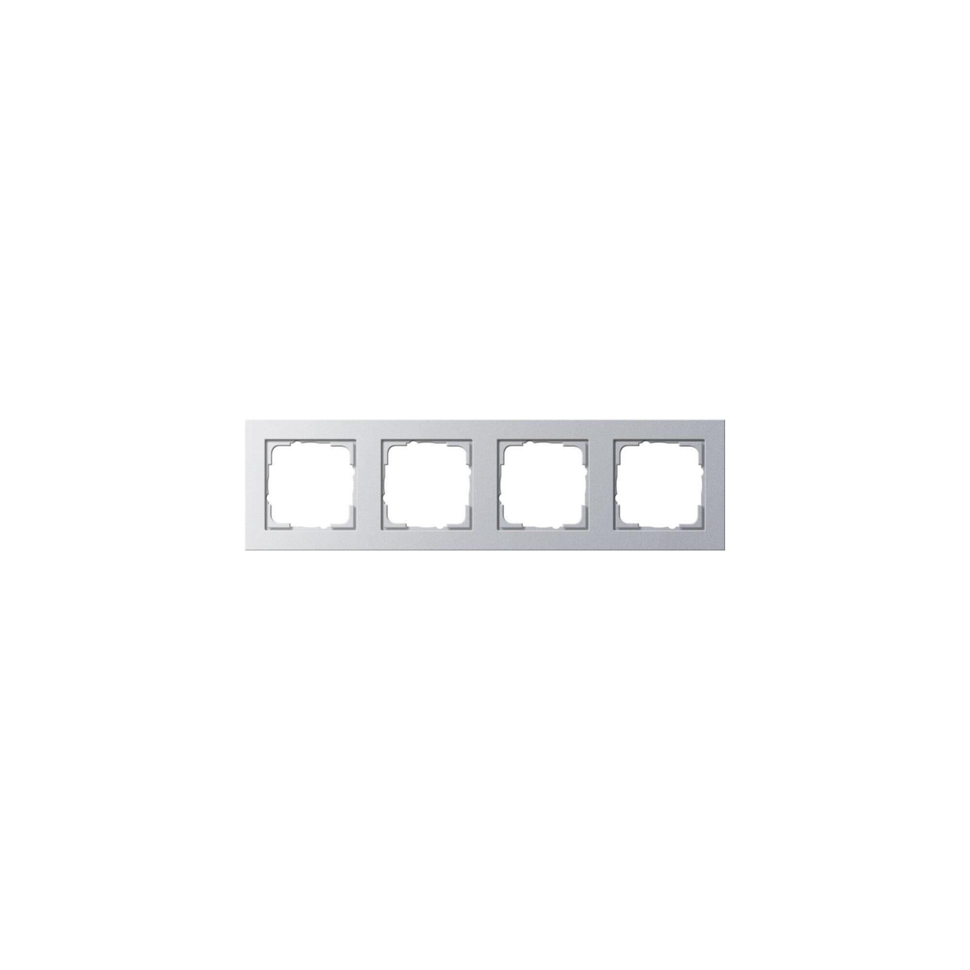 GIRA Gira Abdeckrahmen 4f.alu E2 021425 Installationskabel