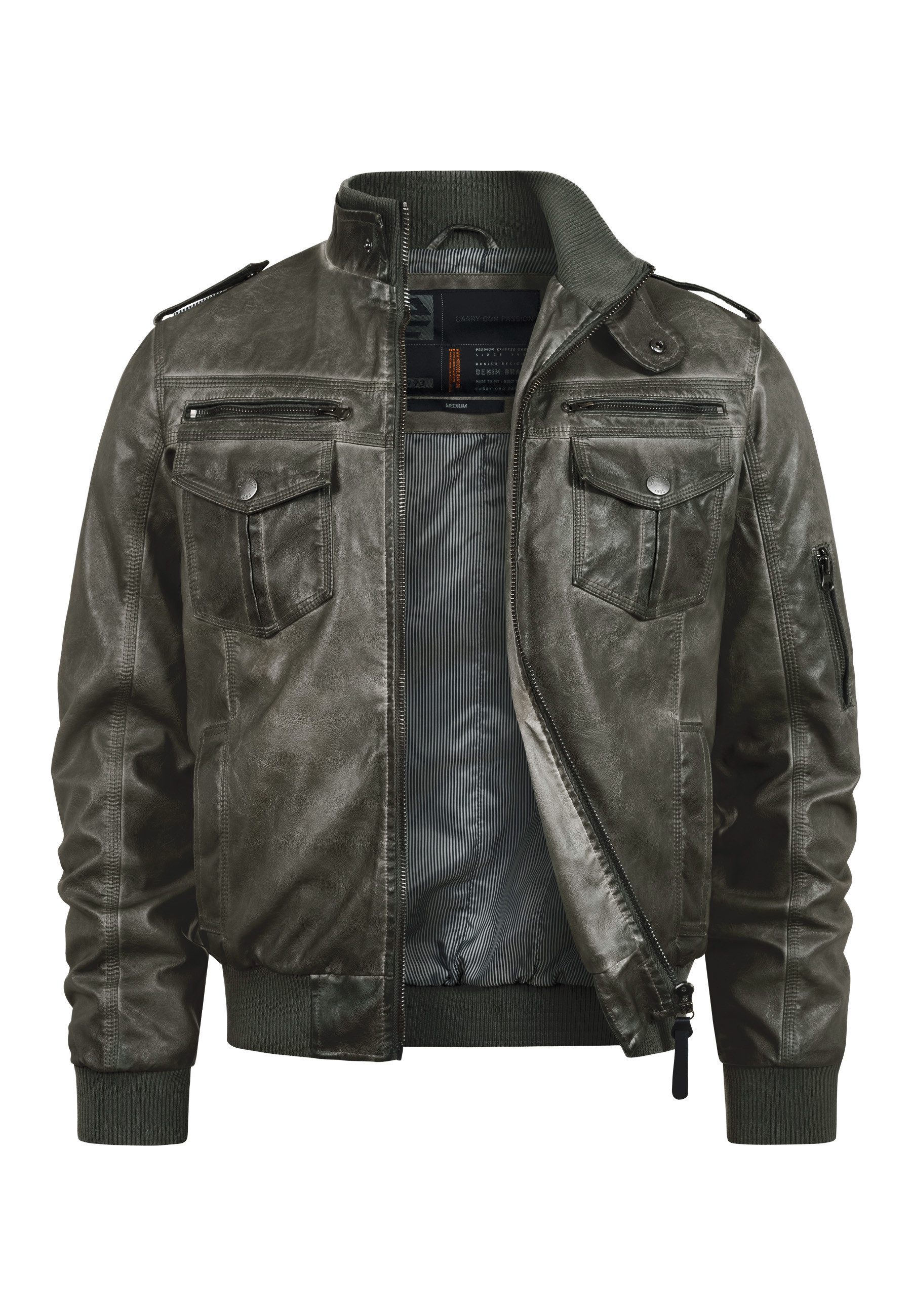 Lederimitatjacke Herren Pawel Übergangsjacke Herrenjacke