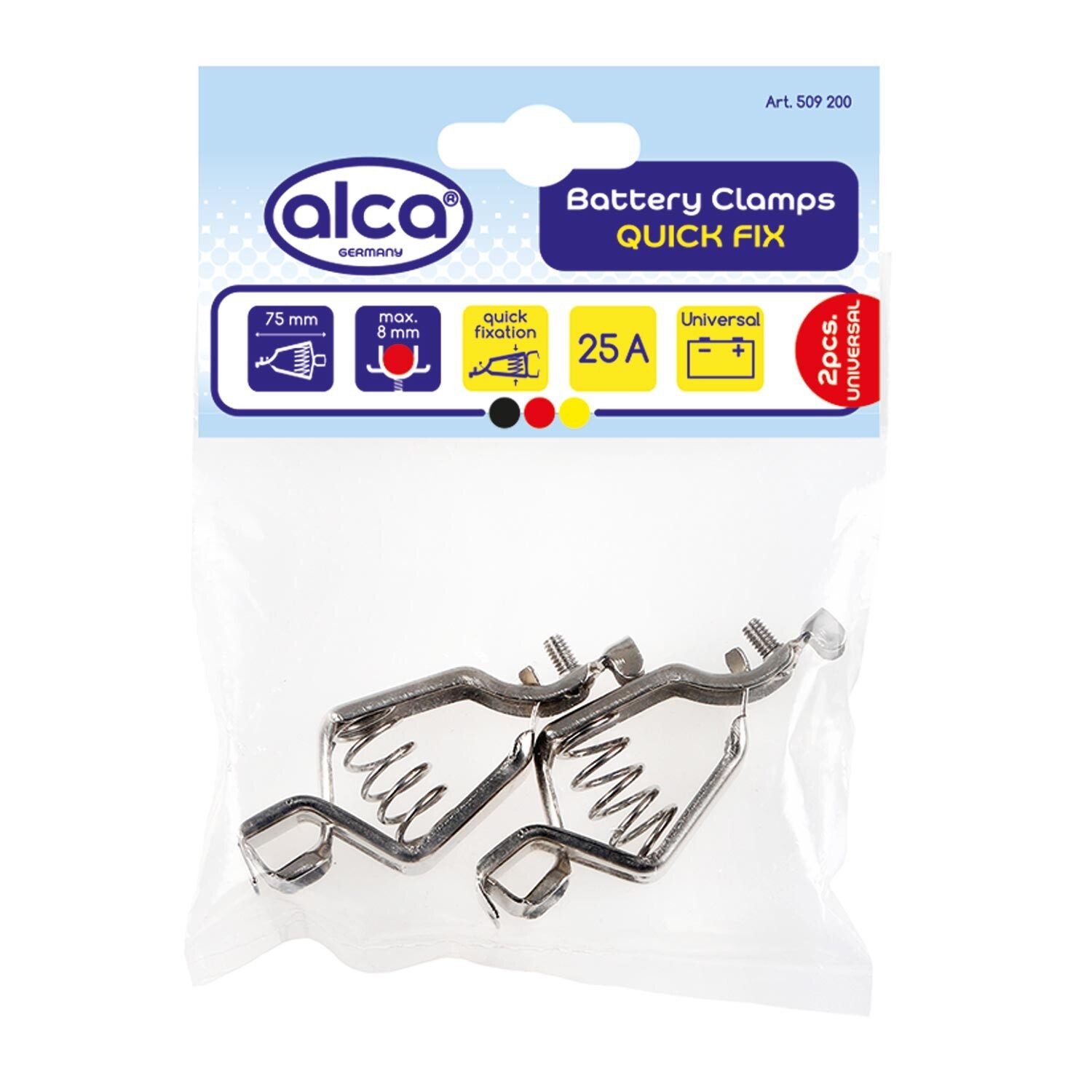 alca Batteriepolklemme Batterie-Klemmen Set 2 St. 25 A Battery Clamp Autobatterie 12 V, 2-St.