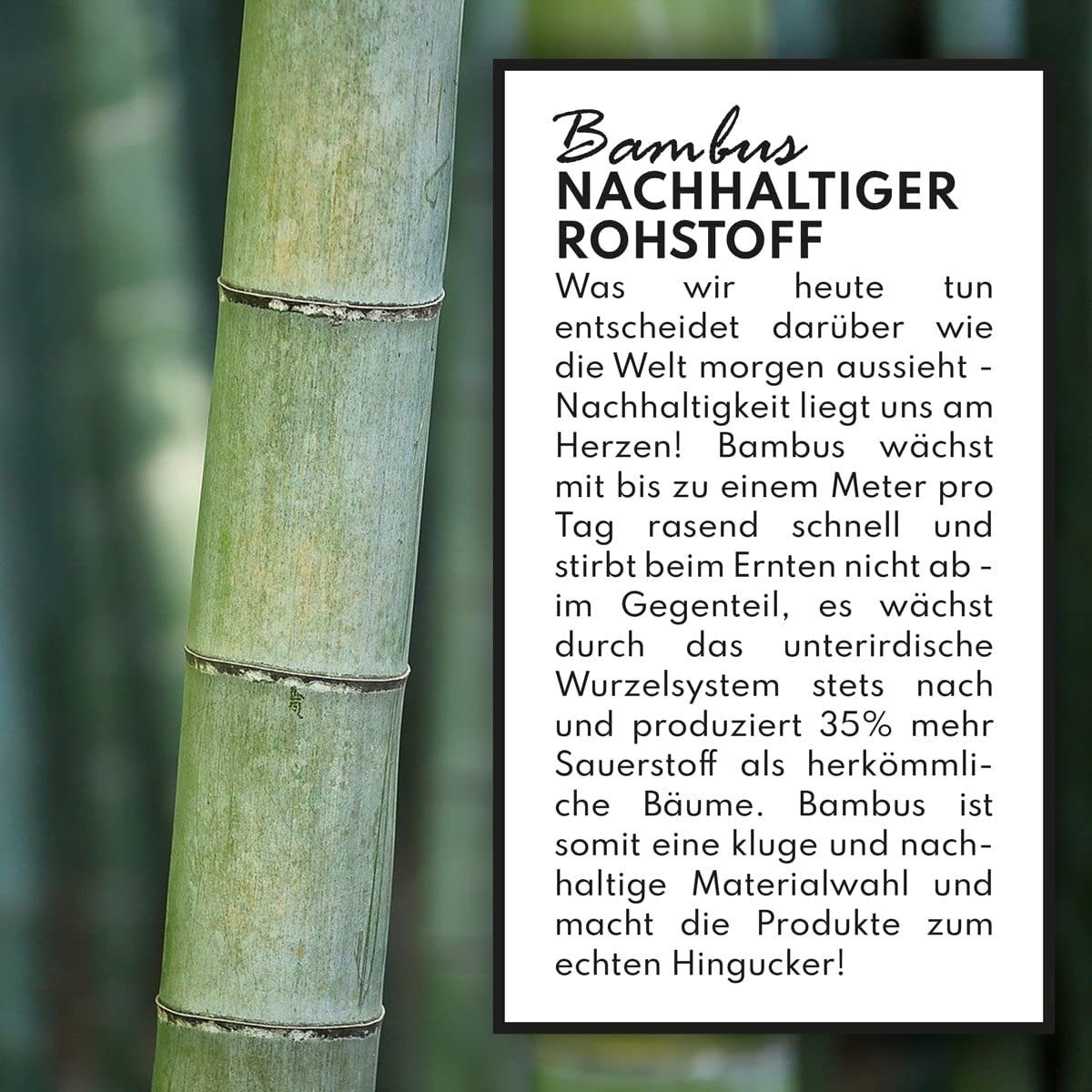 Thingles Schneidebrett 3er Set Holz, Holz, STABIL Set), Bambus, 3er (3-St., & MASSIV Schneidebrett 38x25x1.5cm, Bambus