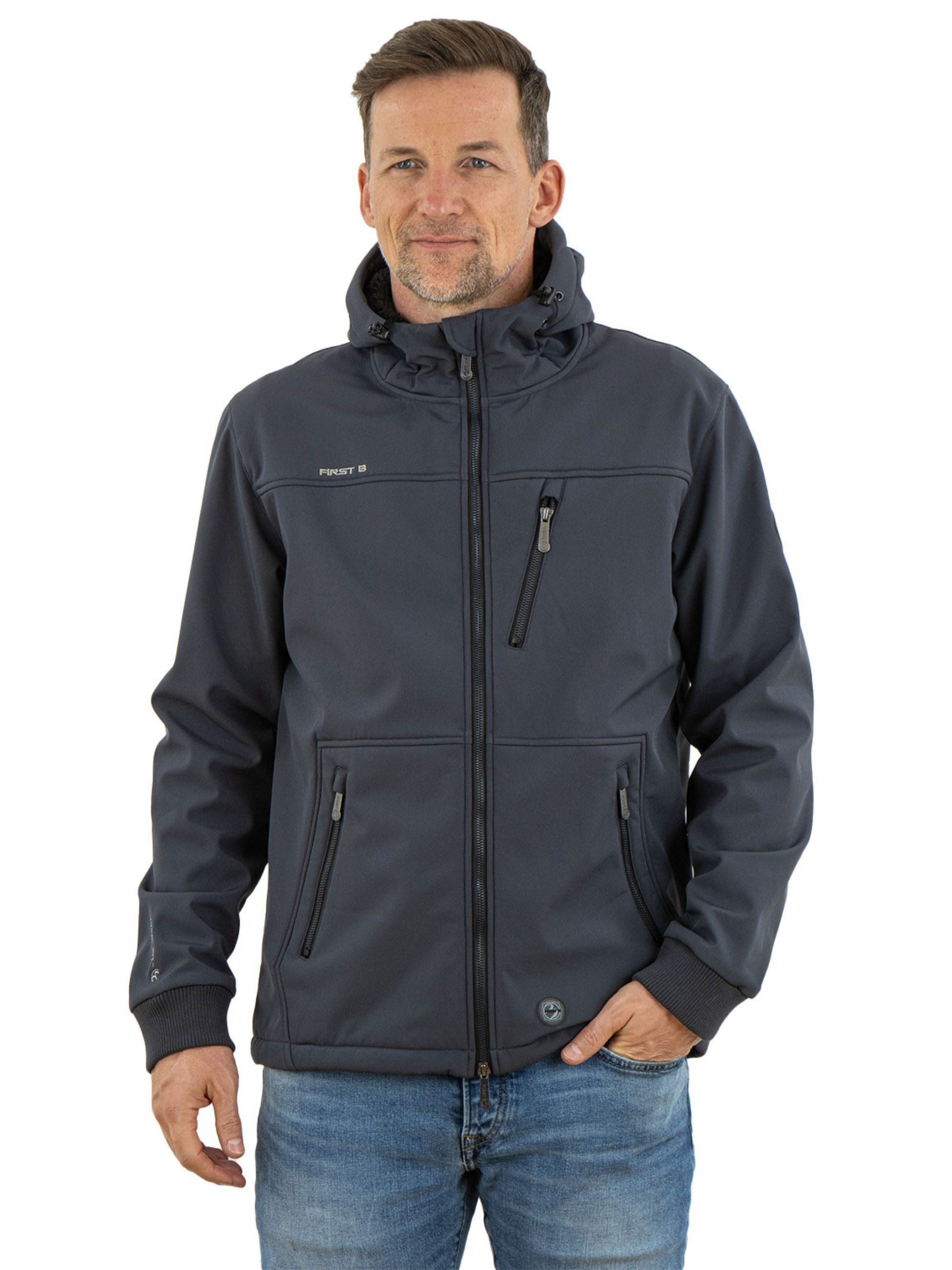 FirstB Softshelljacke Herren wasserdicht, atmungsaktiv, winddicht