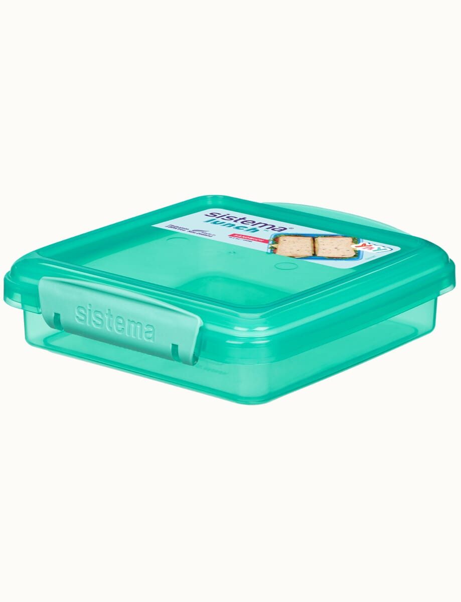 sistema Aufbewahrungsbox Sistema 450ml Sandwich Box - Teal