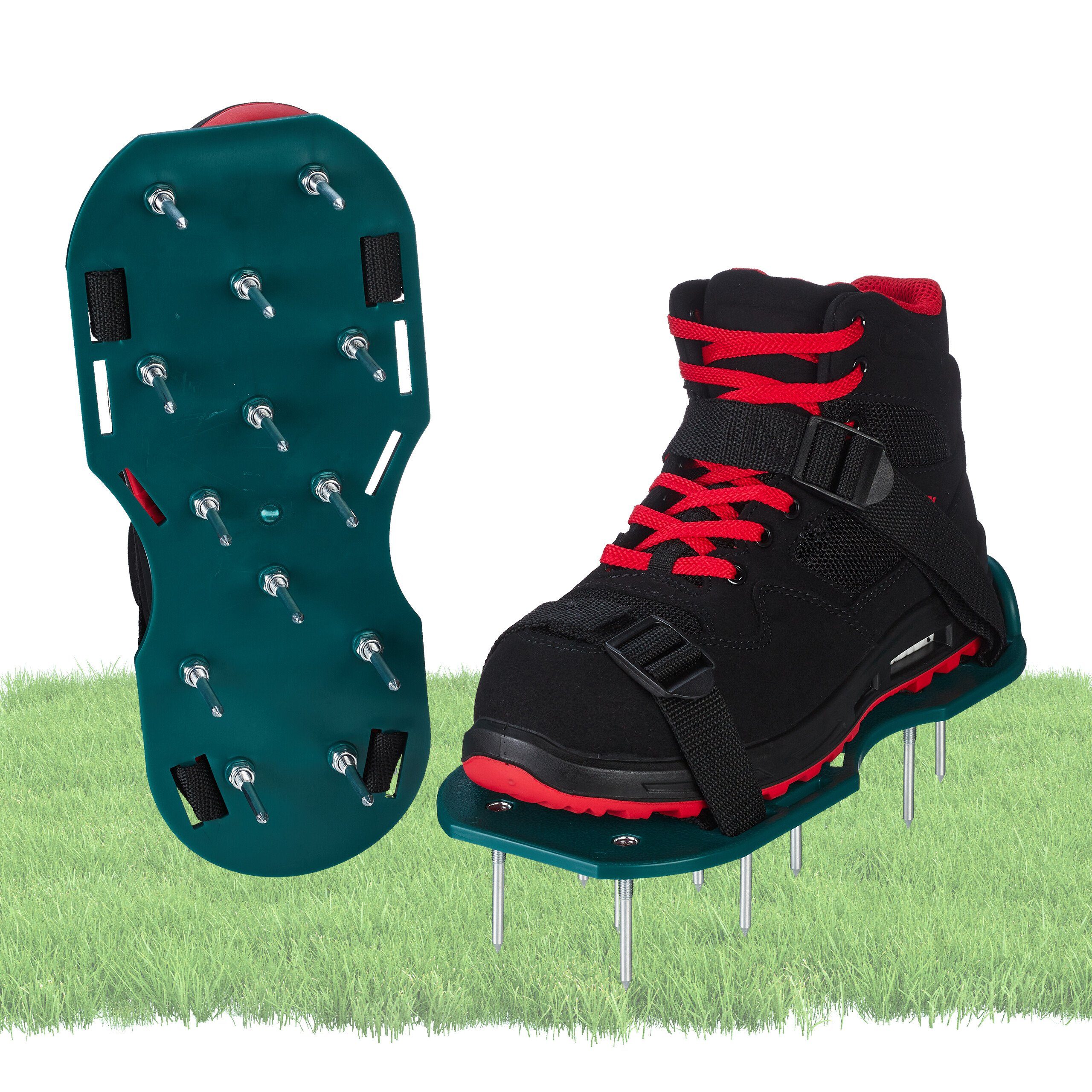 relaxdays Vertikutierer Rasenlüfter Schuhe