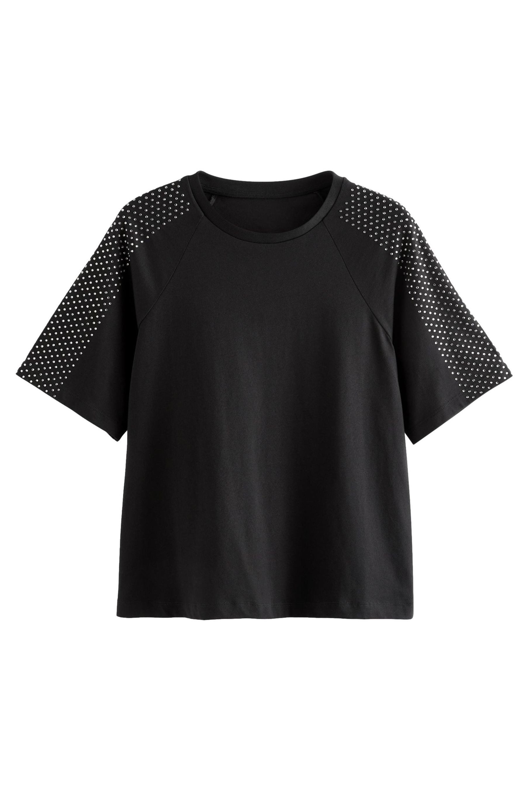 Next T-Shirt T-Shirt mit Schulterverzierung, Kurzgröße günstig online kaufen