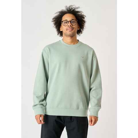 Cleptomanicx Sweatshirt Ligull Boxy mit kleiner Möwenstickerei