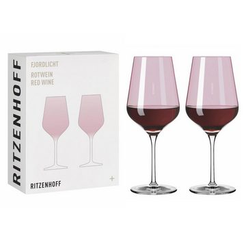 Ritzenhoff Weinglas Fjordlicht, Glas, Mehrfarbig H:23.6cm D:9.4cm Glas