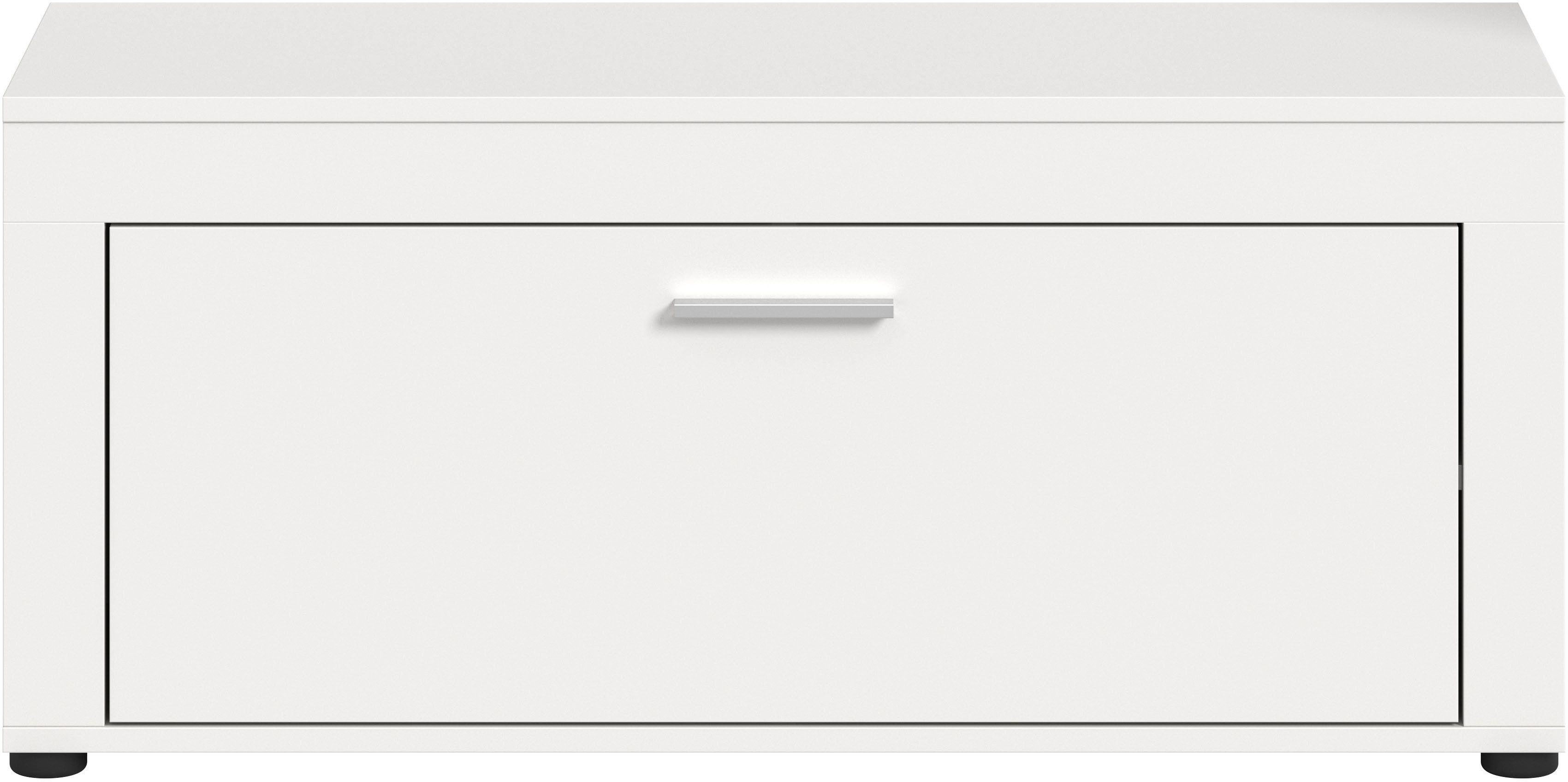 Home affaire Sitzbank AOSTA, TOPSELLER!, Breite 100cm, 1 Klappe, 2 Fächer, viel Stauraum (1-St., in verschiedenen Farbausführungen erhältlich, individuell kombinierbar), Garderobenbank, Flurbank, Bank, Dielenbank, Schuhbank, Garderobe