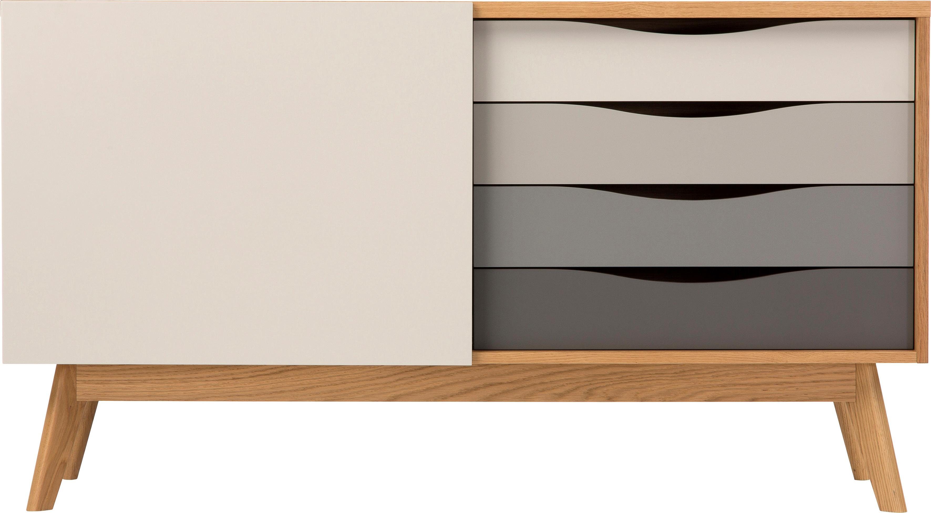 Woodman Sideboard Hilla, Kommode im angesagten skandinavischen Look, Breite 130 cm, FSC®. Reduzierter Preis € 719,99. Unverbindliche Preisempfehlung € 793,79