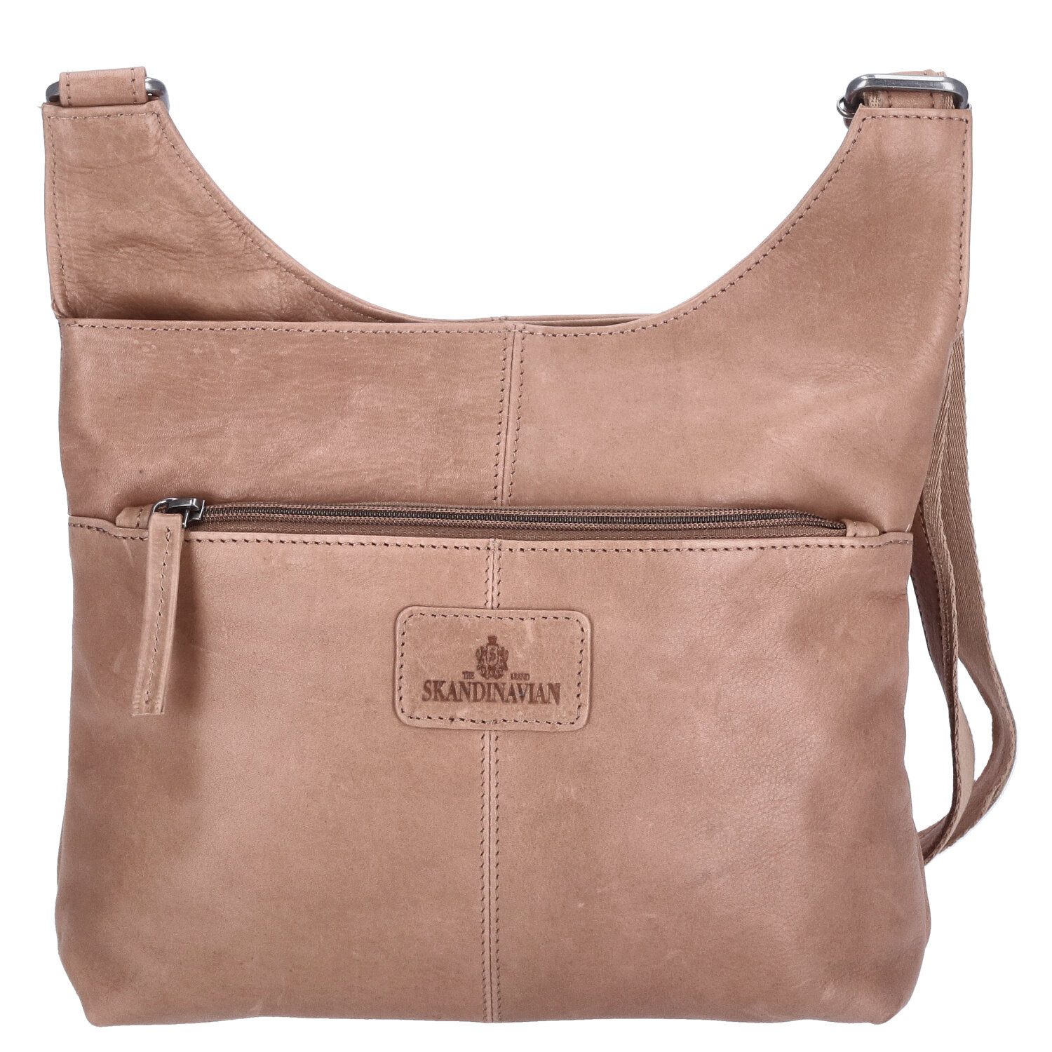 Umhängetasche The Skandinavian Brand Leder Umhängetasche beige