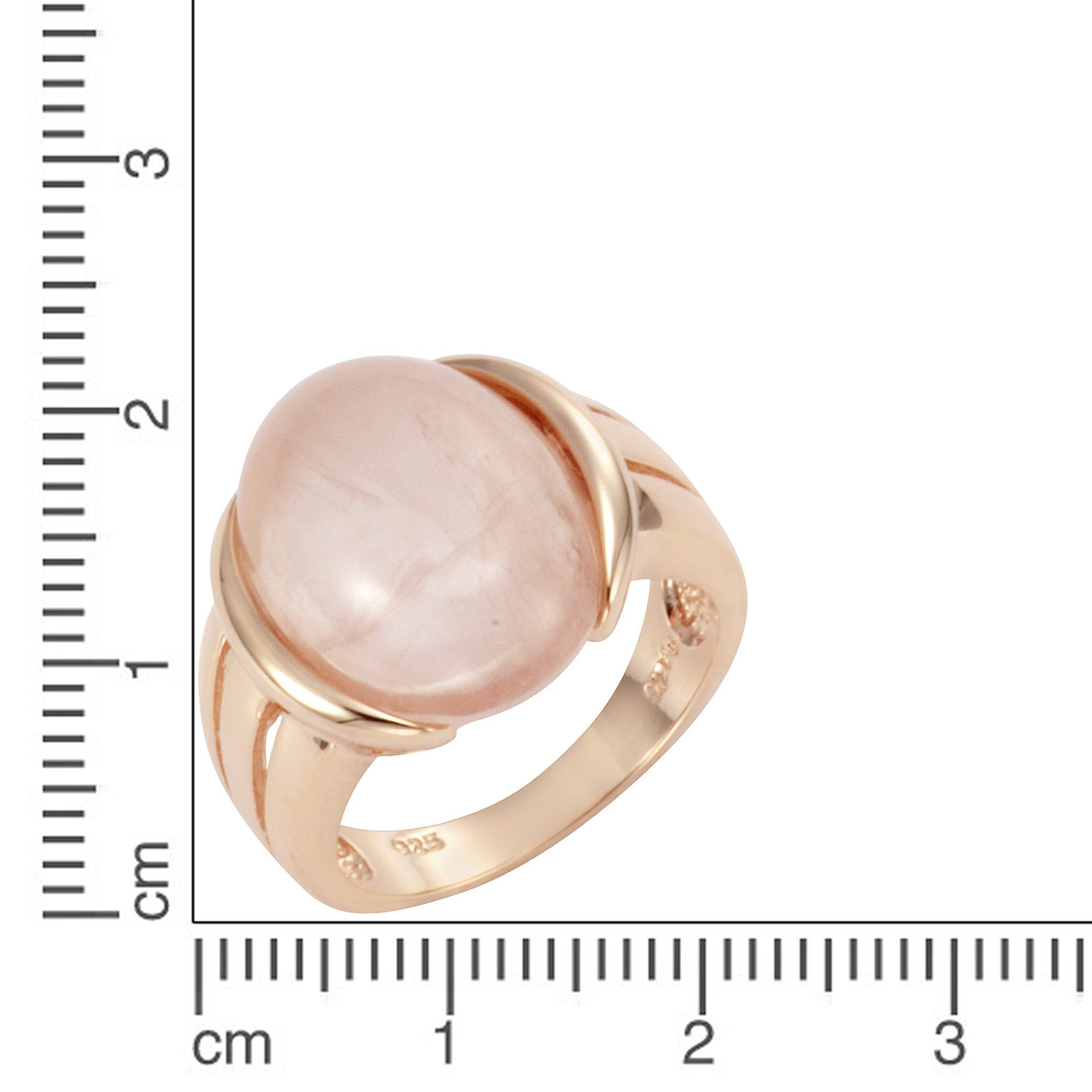 Zeeme Fingerring 925 Sterling Silber Rosenquarz günstig online kaufen