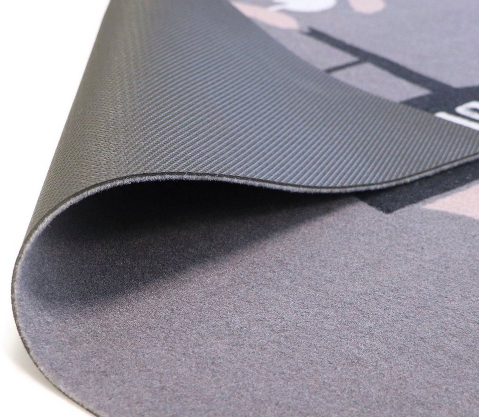 Fußmatte HOMEMADE, Primaflor-Ideen in Textil, rechteckig, Höhe: 5 mm, Grillmatte  ideal als Bodenschutz, mit Spruch, rutschhemmend, waschbar