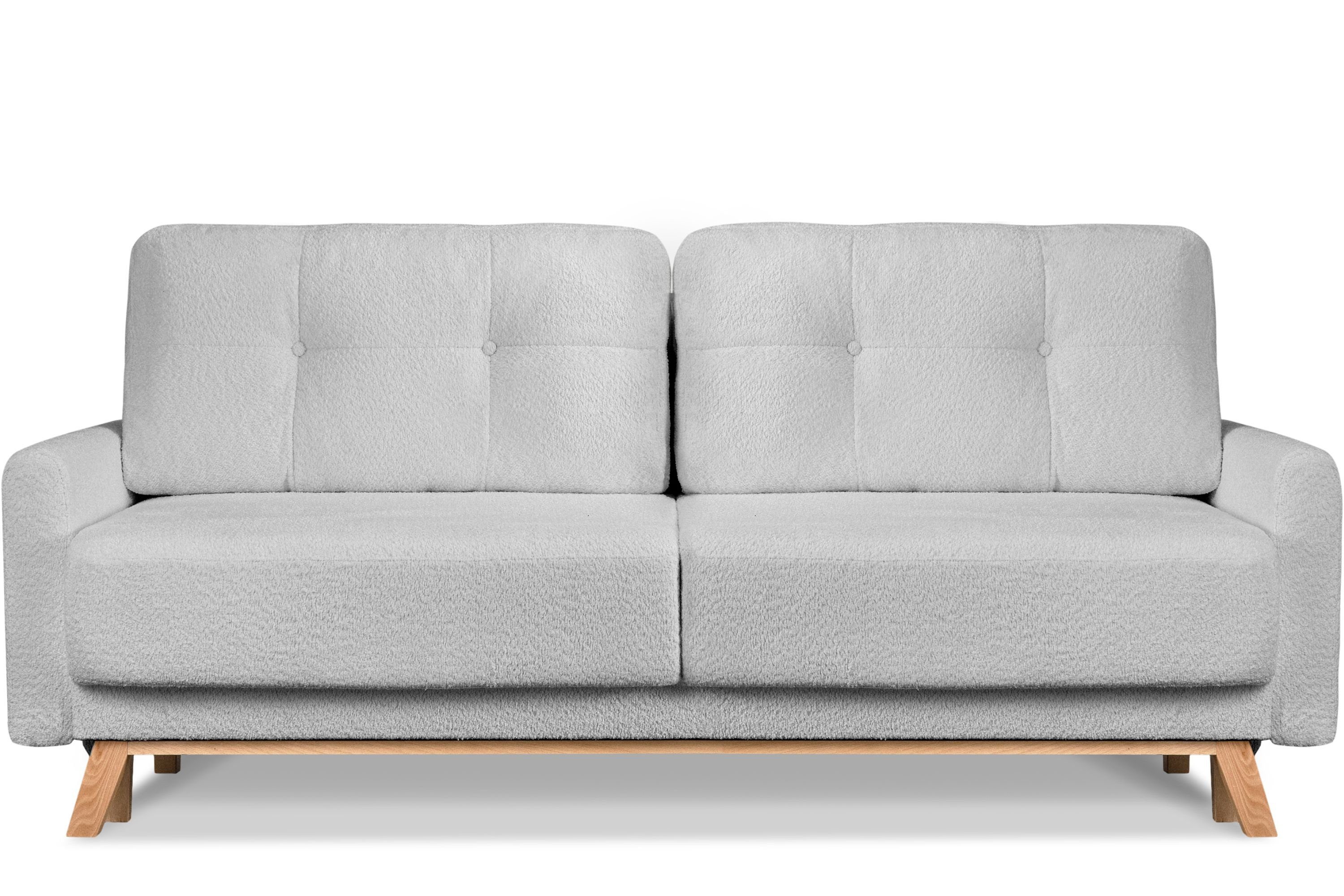 KONSIMO® Schlafsofa VISNA Sofa 3 Personen, ausziehbare Liegfläche 193×146