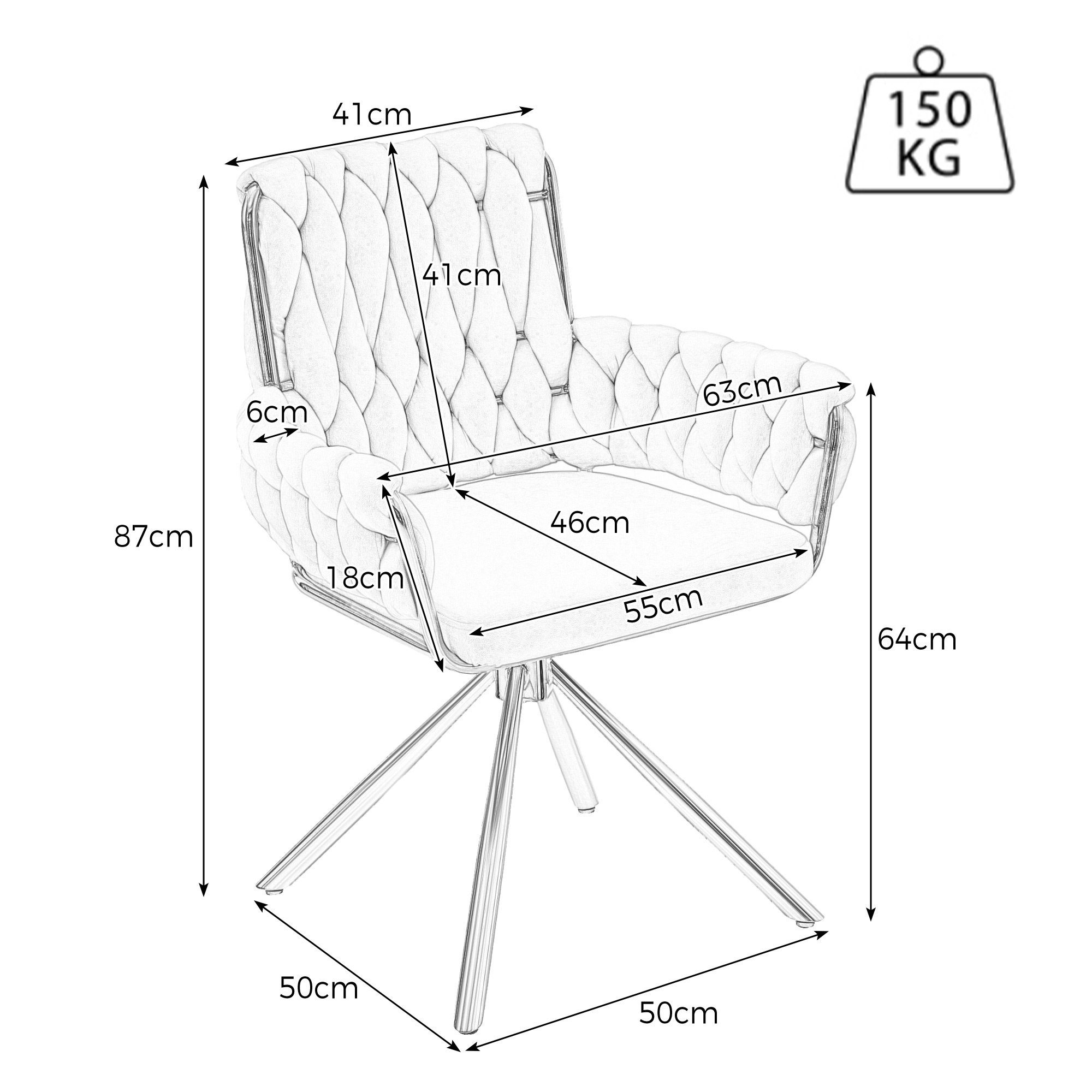 vier Freizeit-Drehstuhl Grau Grau Wohn- Metall | OKWISH Esszimmerstuhl mit Einzelner Stützbeinen luxuriöser Schlafzimmer-Drehstuhl (1 aus und St),