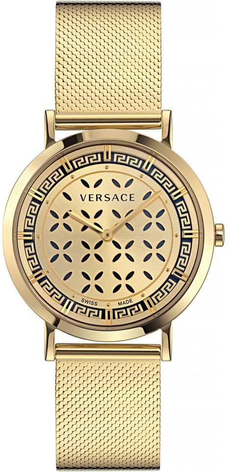 Versace Quarzuhr NEW GENERATION, VE3M01223, Armband aus goldfarben  IP-beschichtetem Edelstahl