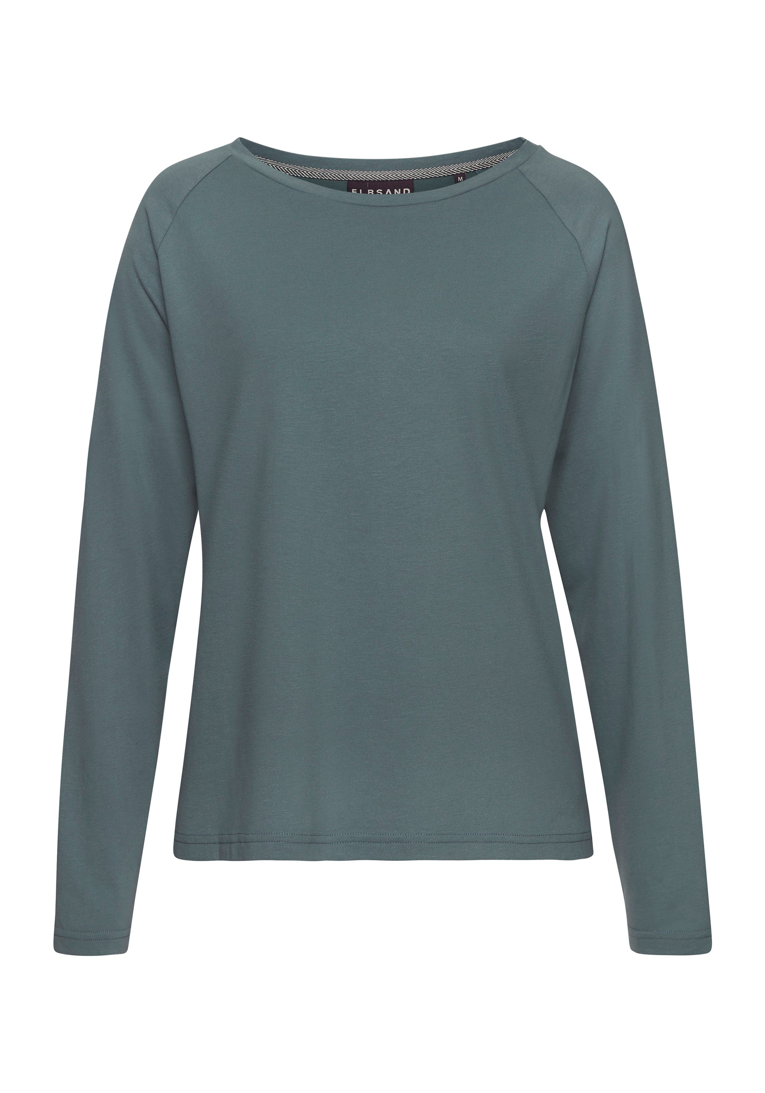 Elbsand Longsleeve Tinna mit Logodruck hinten, Langarmshirt aus Baumwoll-Mix, sportlich-casual. € 39,99