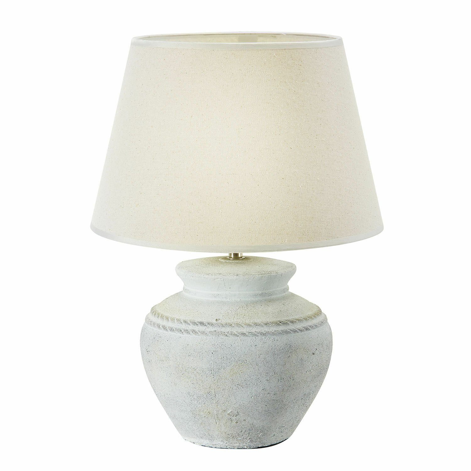 Mirabeau Tischleuchte Tischlampe Cleveland antikweiß günstig online kaufen