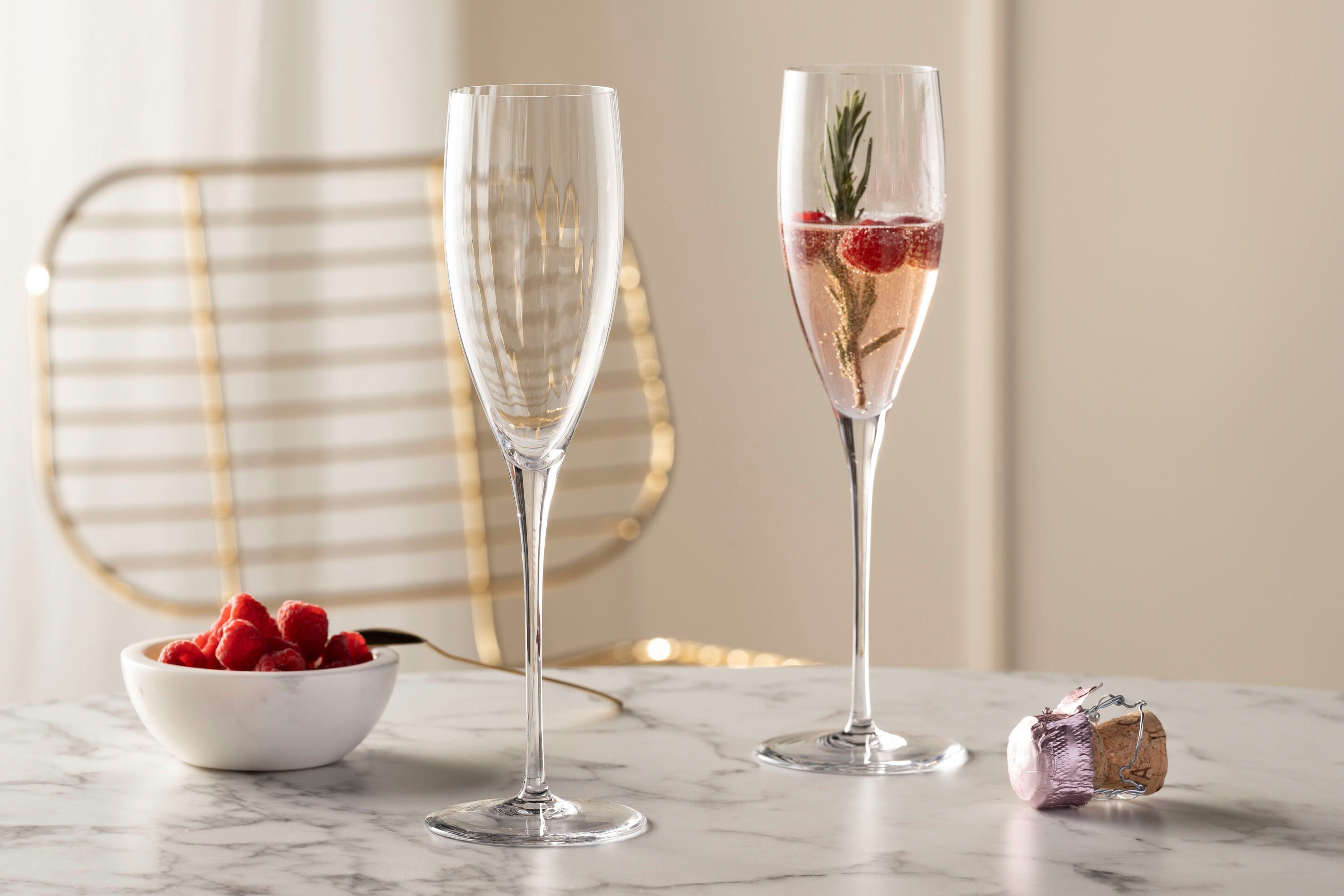 LEONARDO Sektglas POESIA, 6-tlg., Kristallglas, 250 ml, 6-teilig