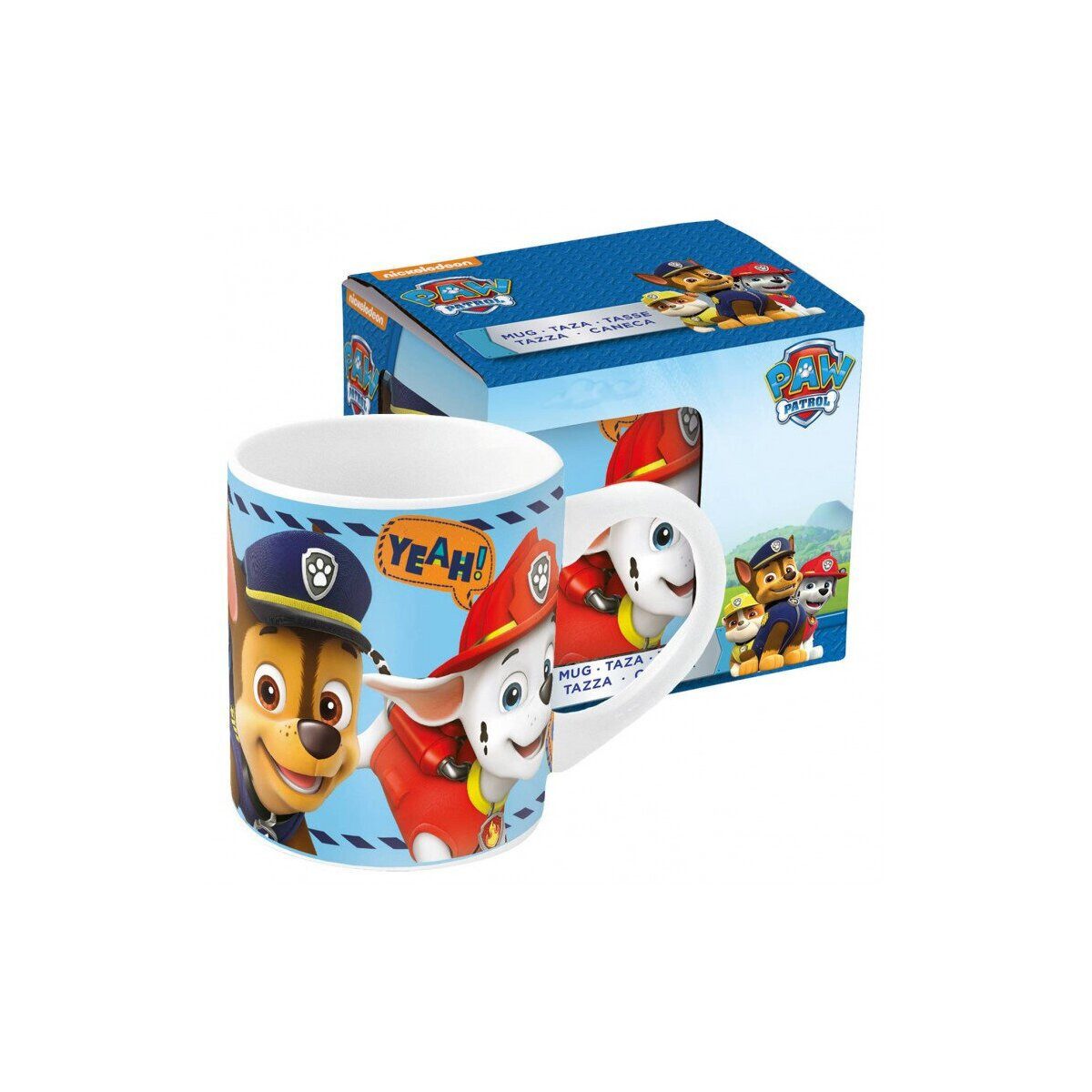 PAW PATROL Tasse Paw Patrol Boy Icons Porzellantasse 235 ml, 1-tlg.