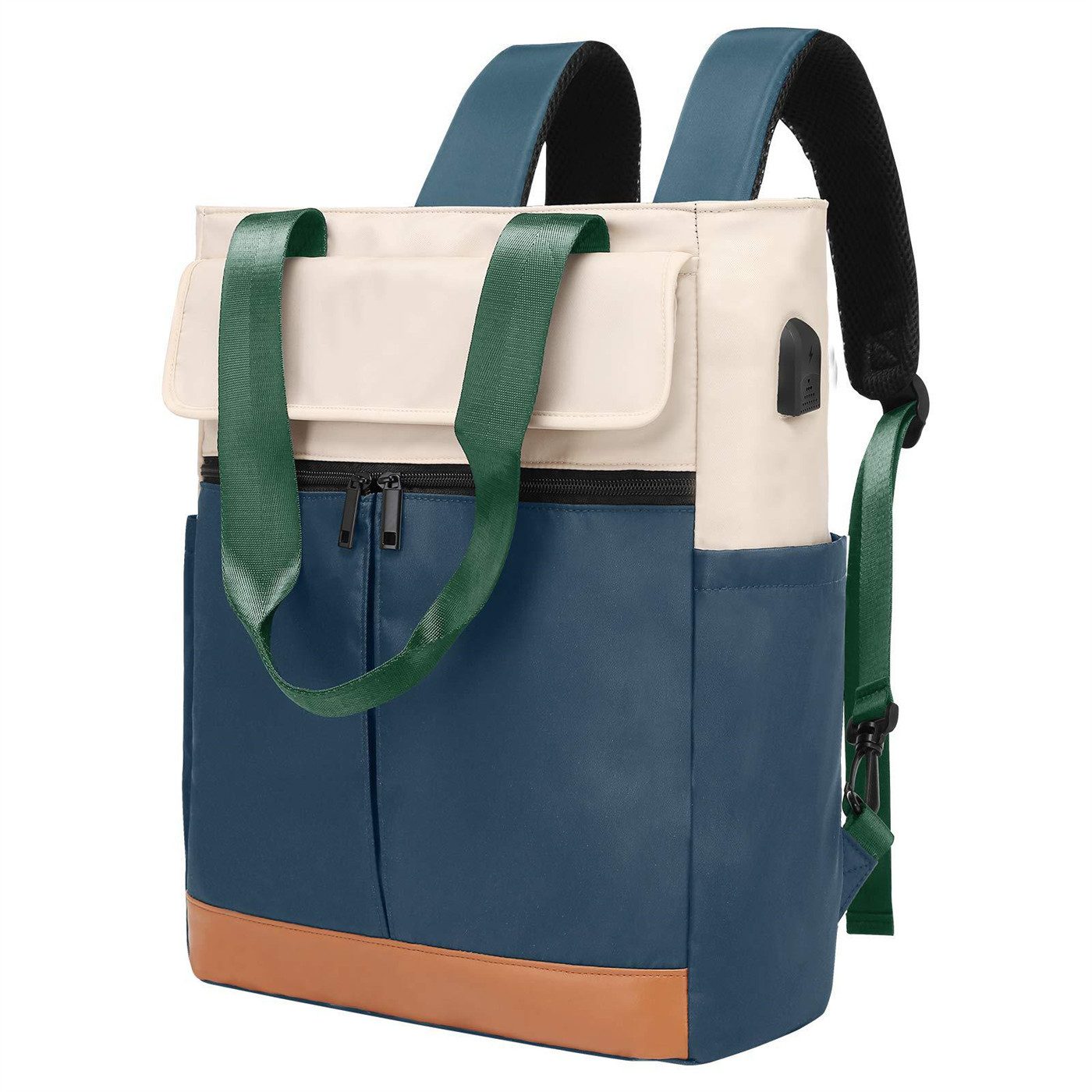 autolock Schultertasche Laptoprucksack,Schulrucksack,Schulterrucksack mit hoher Kapazität, Wasserdicht,mit USB-Lade-Anschluss, Backpack mit Laptopfach
