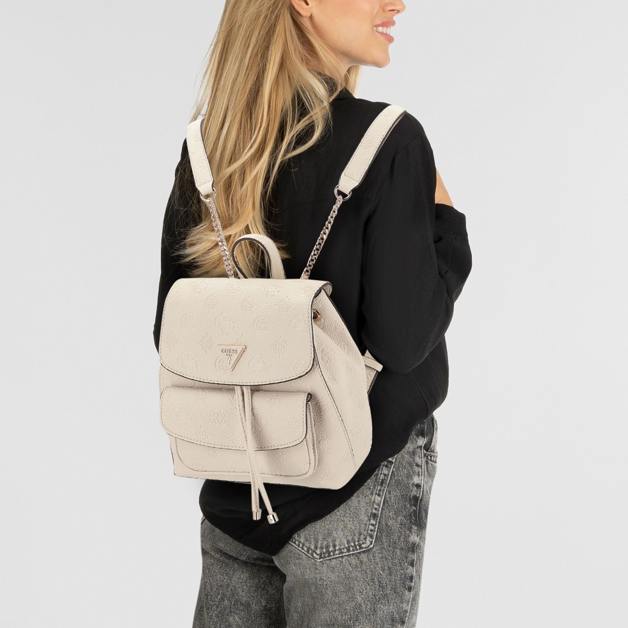 Guess Cityrucksack Cresidia, Polyurethan günstig online kaufen
