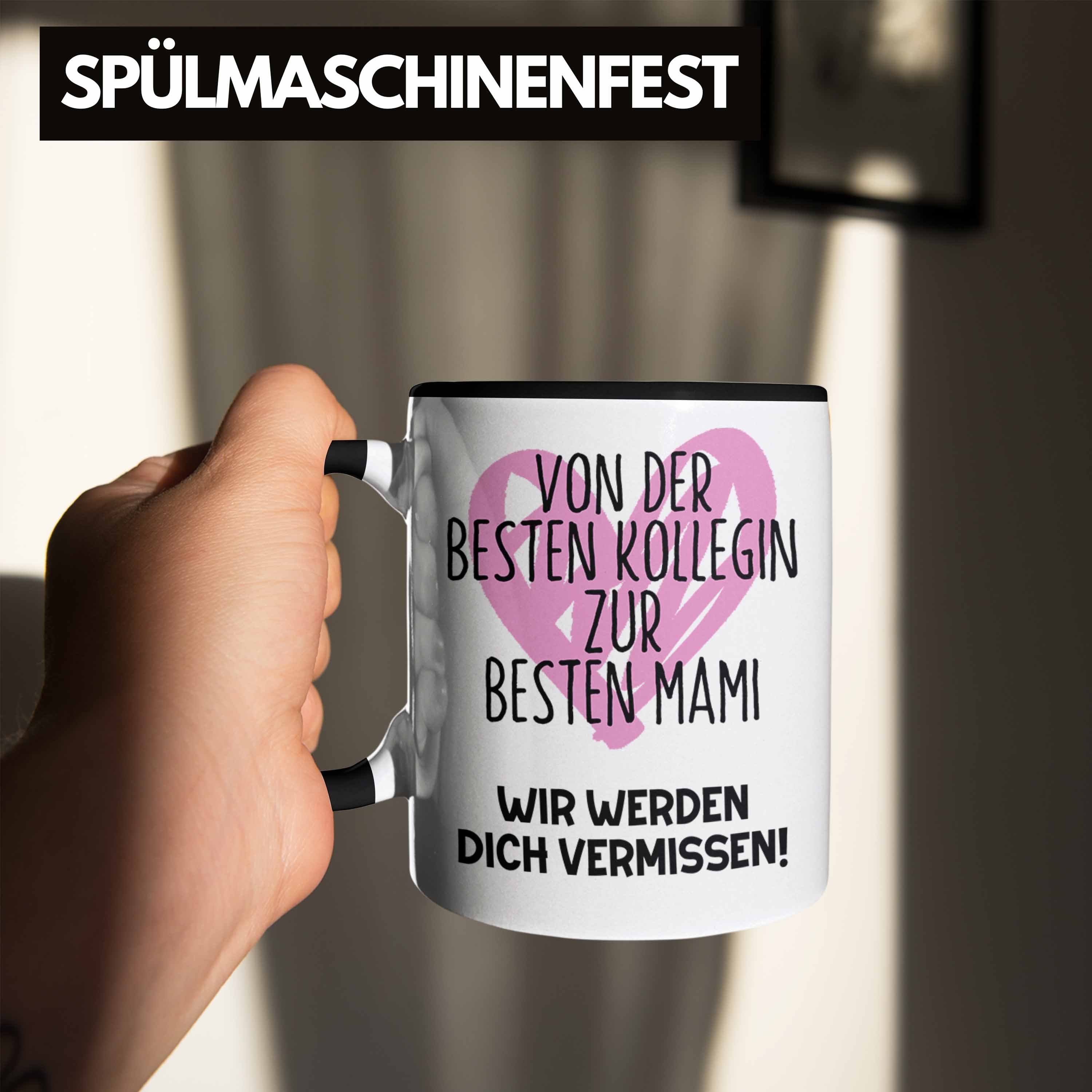 Trendation Tasse Mutterschutz Geschenk Kollegin Abschieds Schwarz Werdende Abschied Tasse Mama