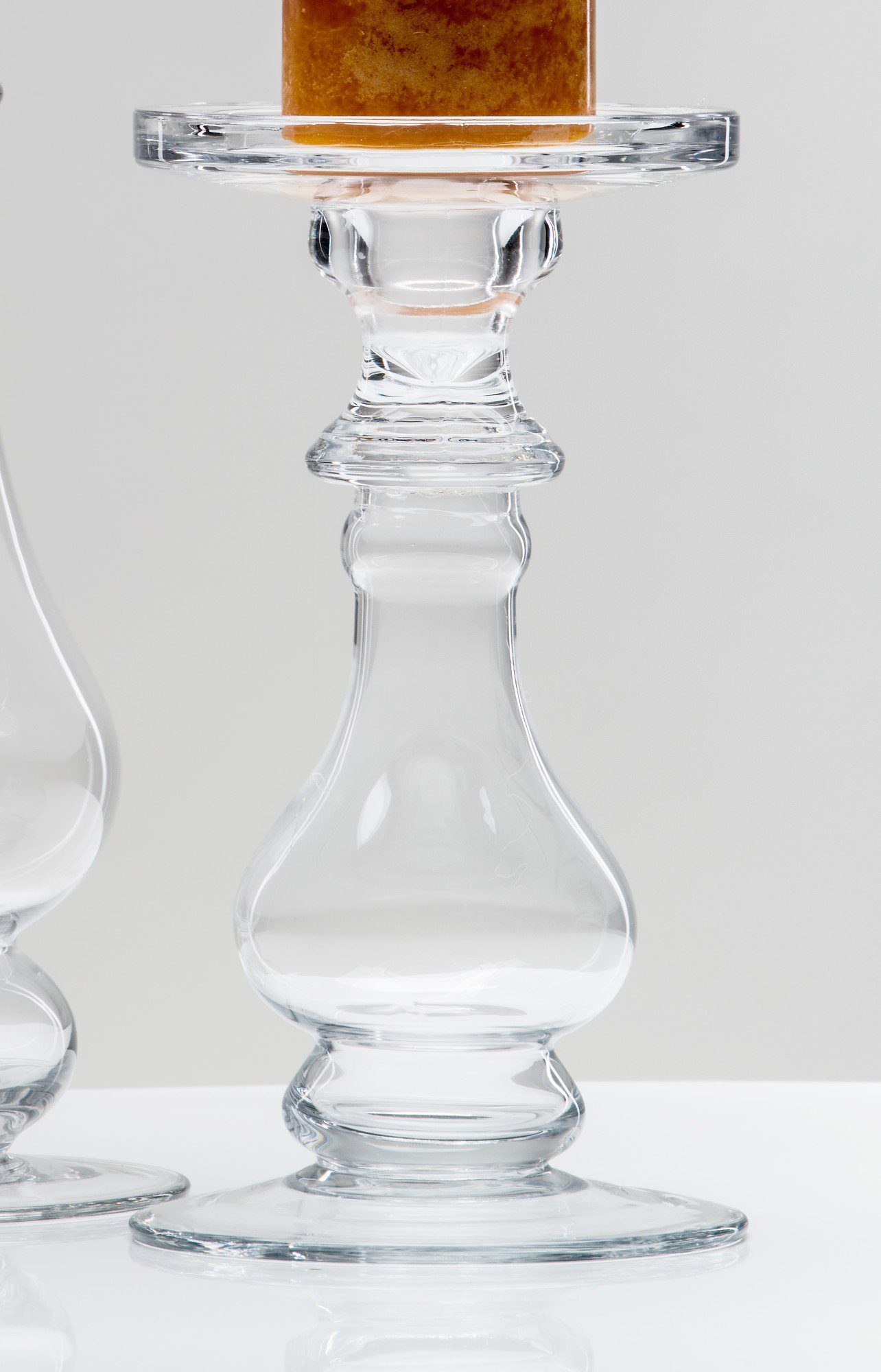 Sandra Rich Kerzenhalter Kerzenständer Shine klar rund von Sandra Rich günstig online kaufen