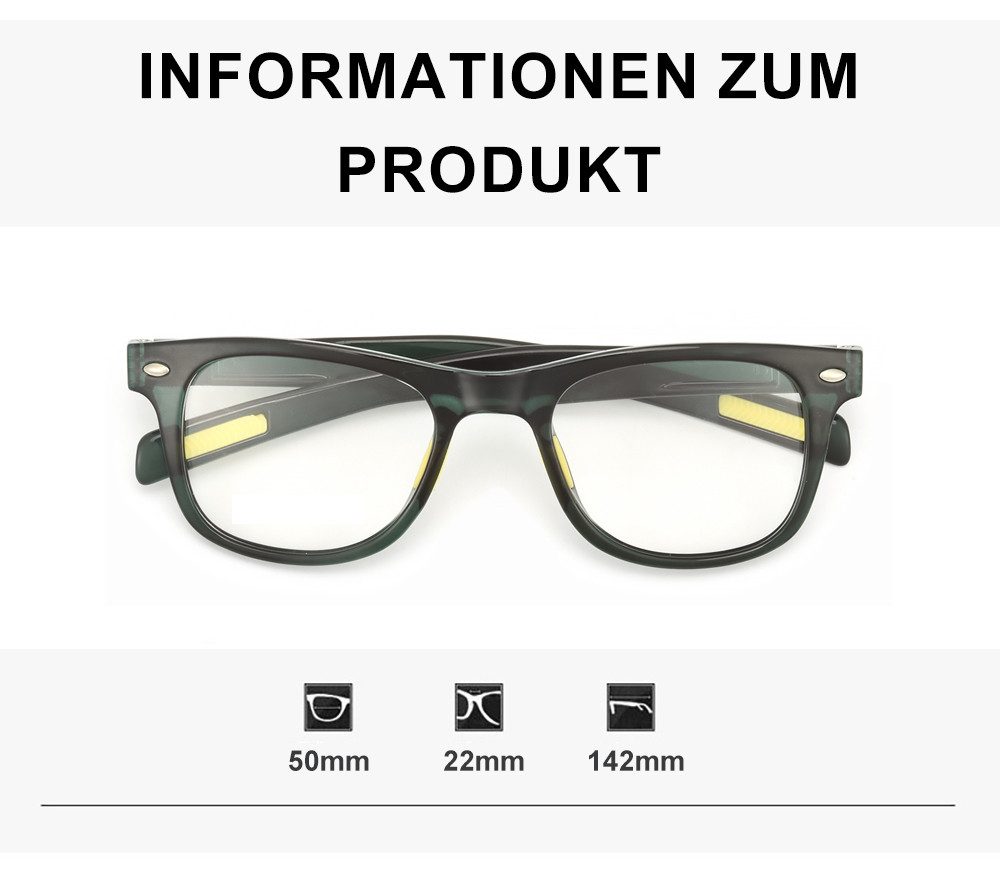 PACIEA Lesebrille Damen Herren Blaulichtfilter Anti-Rutsch Ultraleicht TR Rahmen