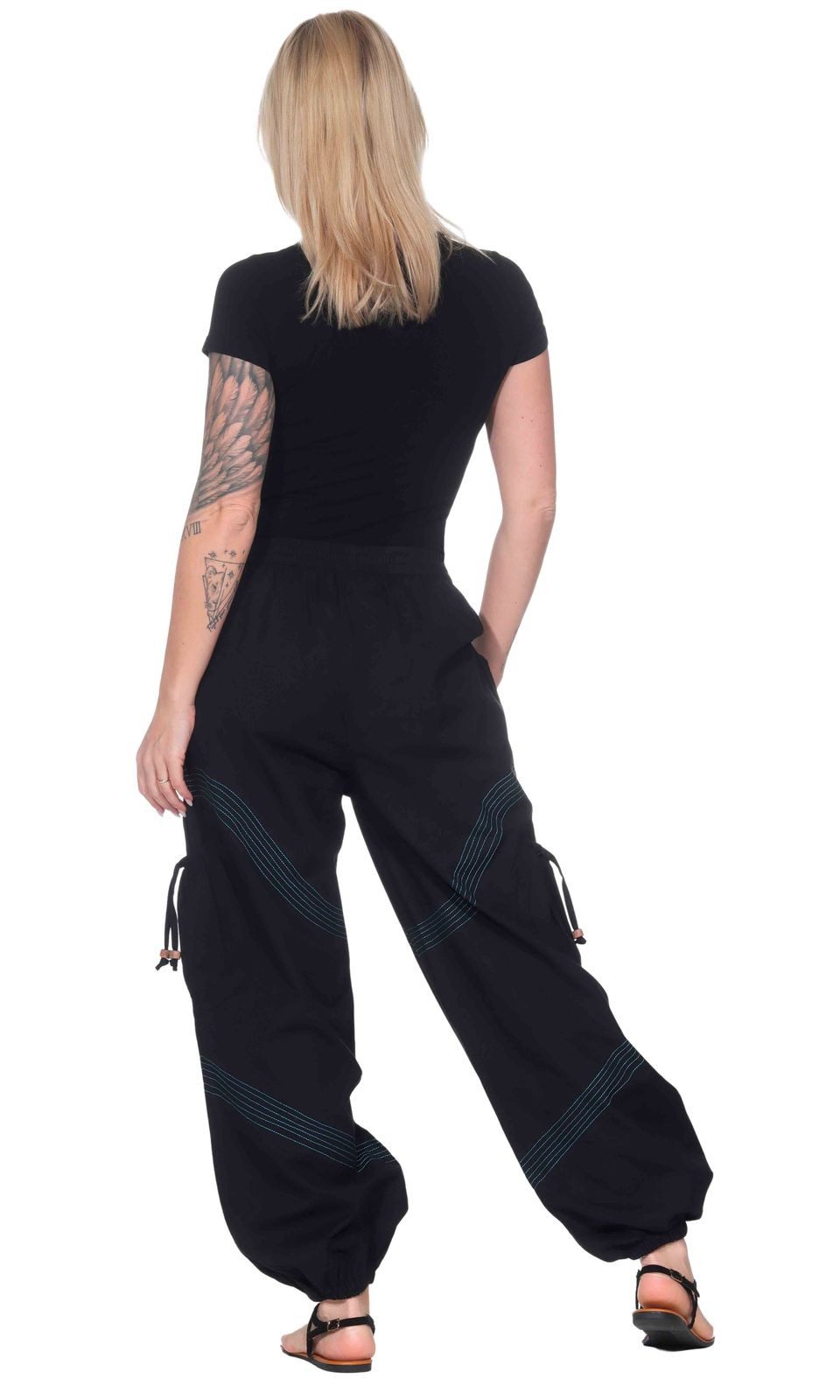 KUNST UND MAGIE Haremshose Kunst und Magie Unisex Goa Pluderhose in klassischen Farben